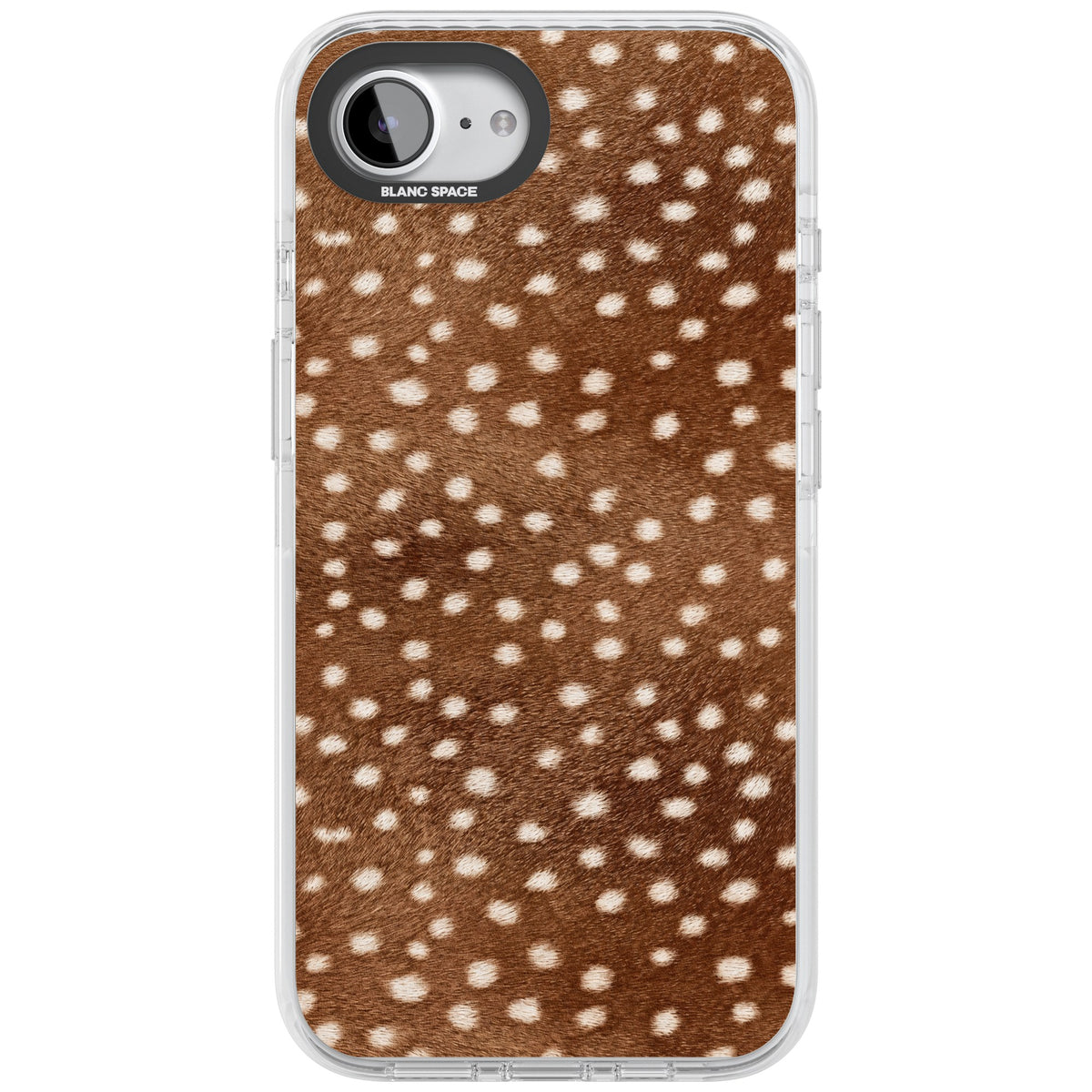 Deer Print iPhone 16e / iPhone 17e Impact Clear Phone Case front