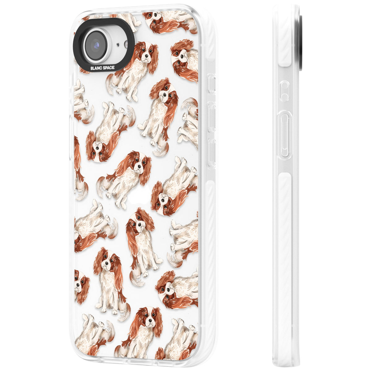 Cavalier King Charles Spaniel iPhone 16e / iPhone 17e Impact Clear Phone Case side