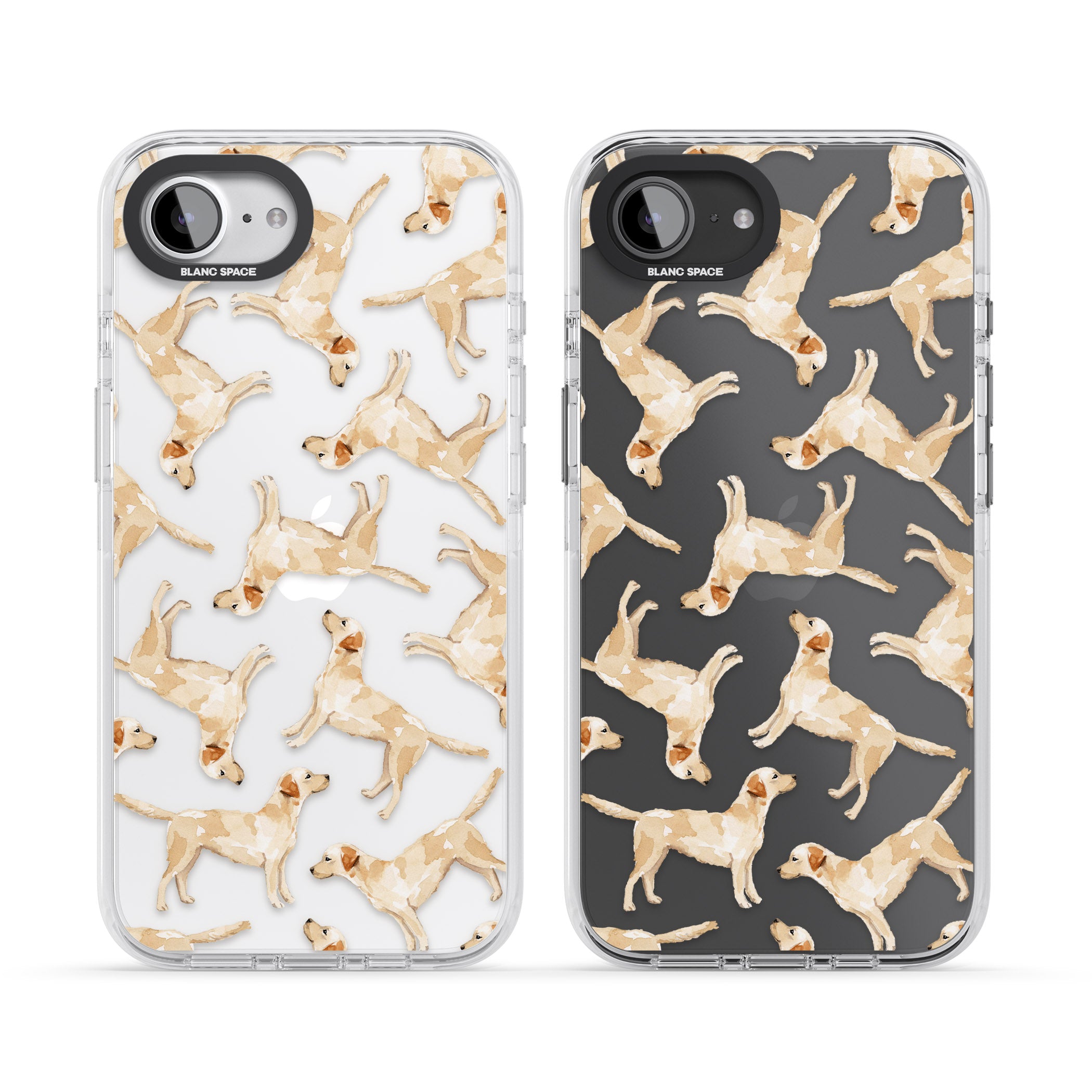 Yellow Labrador Watercolour Dog Pattern