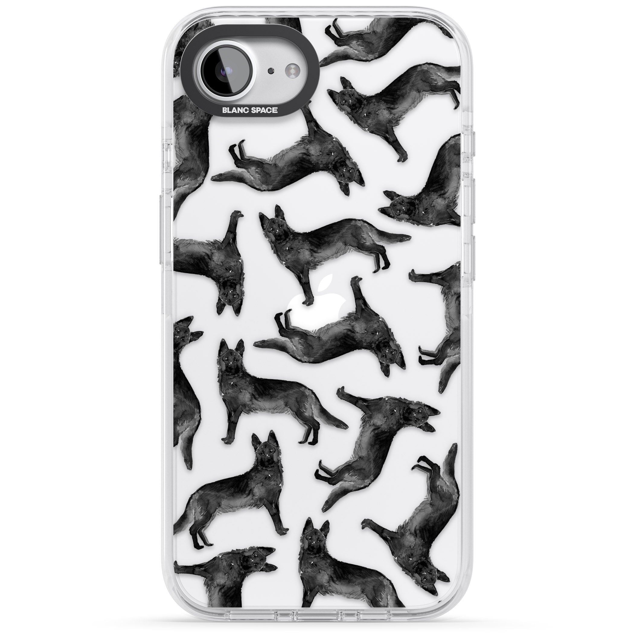 German Shepherd Pattern Black