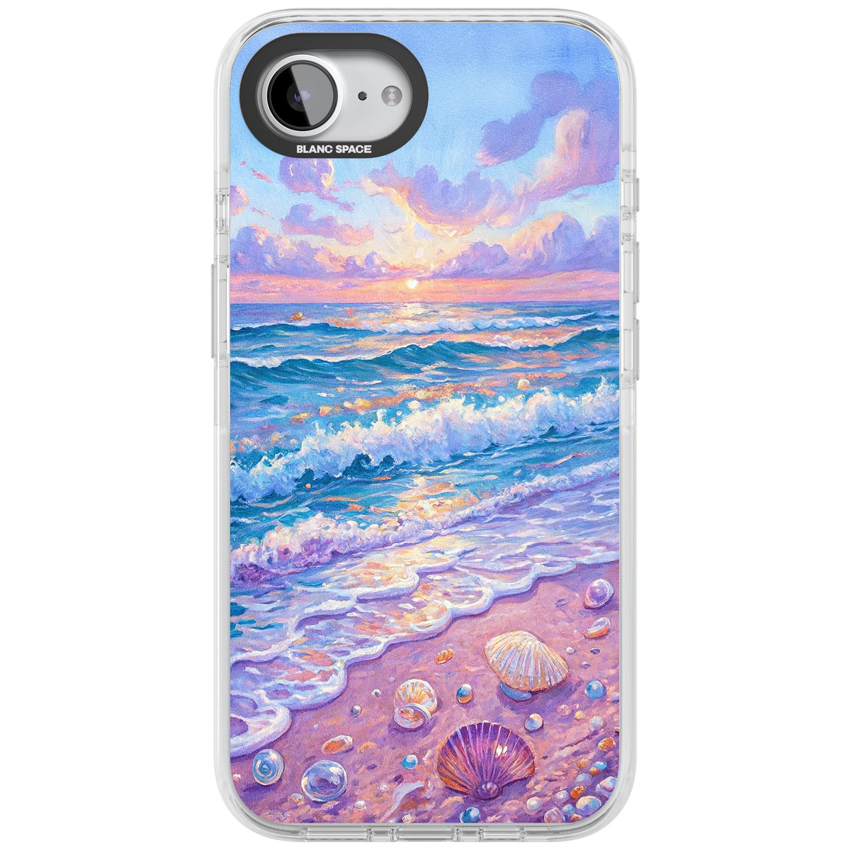 Pearl Shore iPhone 16e / iPhone 17e Impact Clear Phone Case front