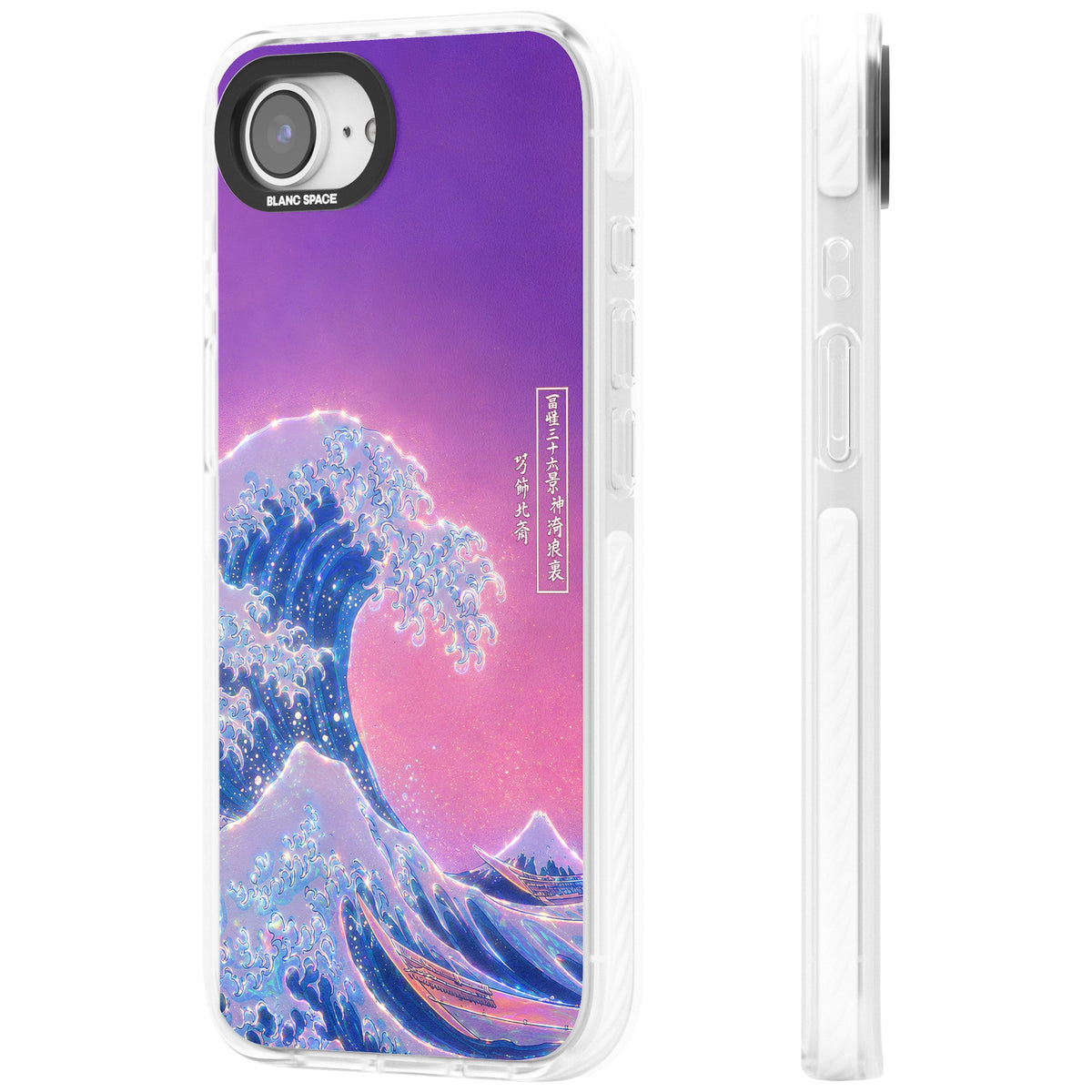 The Great Opal Wave iPhone 16e / iPhone 17e Impact Clear Phone Case side