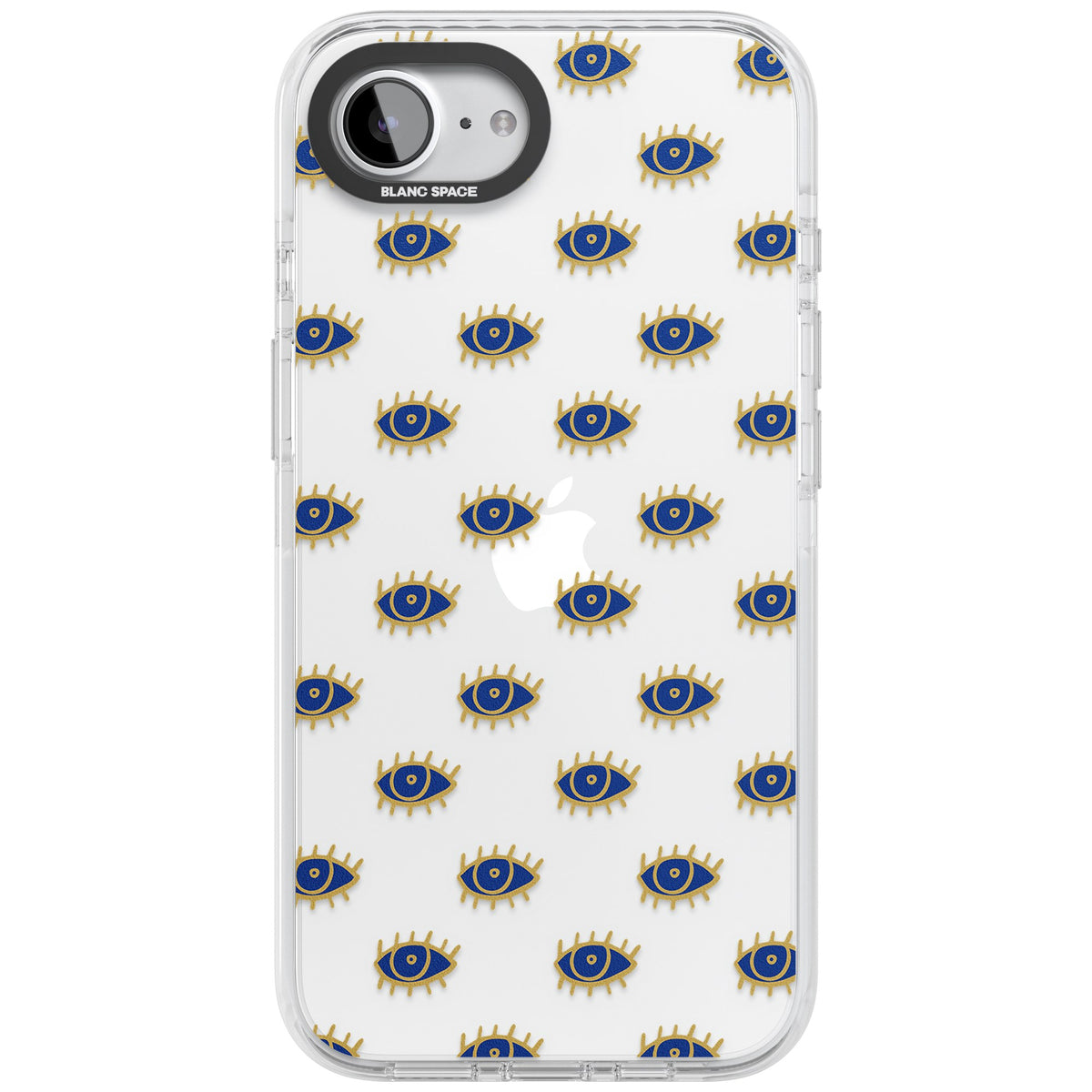 Psychedelic Eyes Pattern Classic iPhone 16e / iPhone 17e Impact Clear Phone Case front