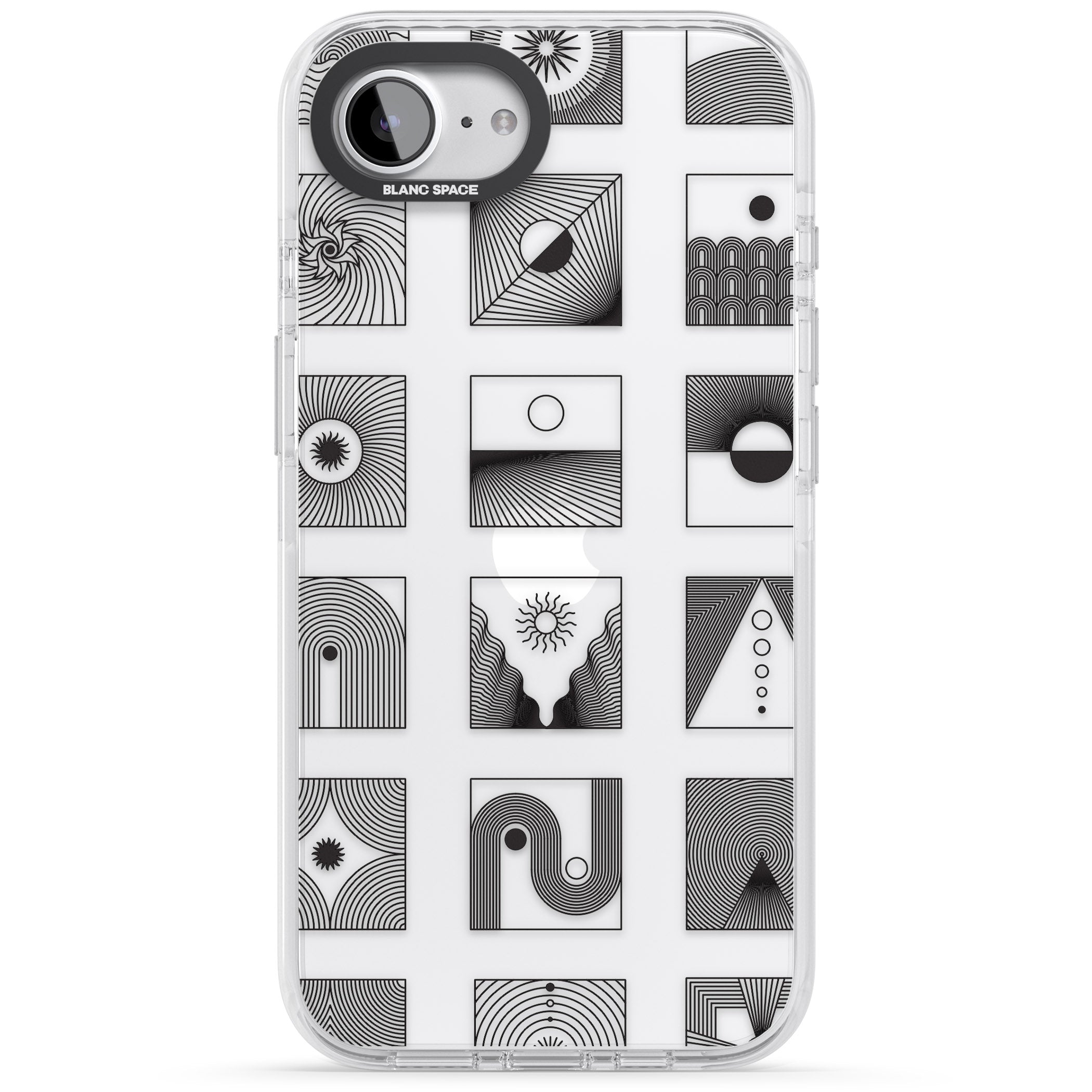 Geometric Pattern Trio: Artistic Blend