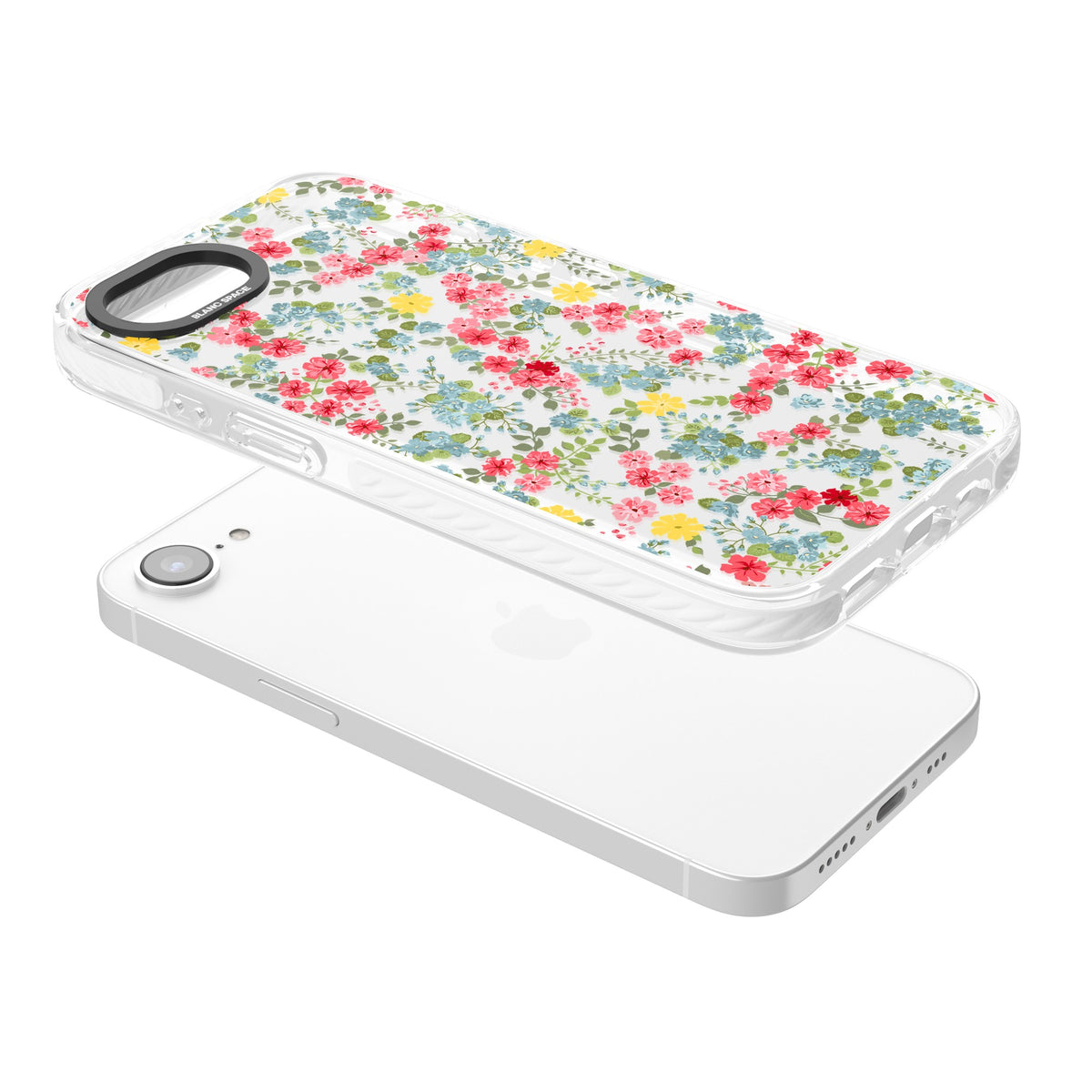 Sanremo Meadow iPhone 16e / iPhone 17e Impact Clear Phone Case angled