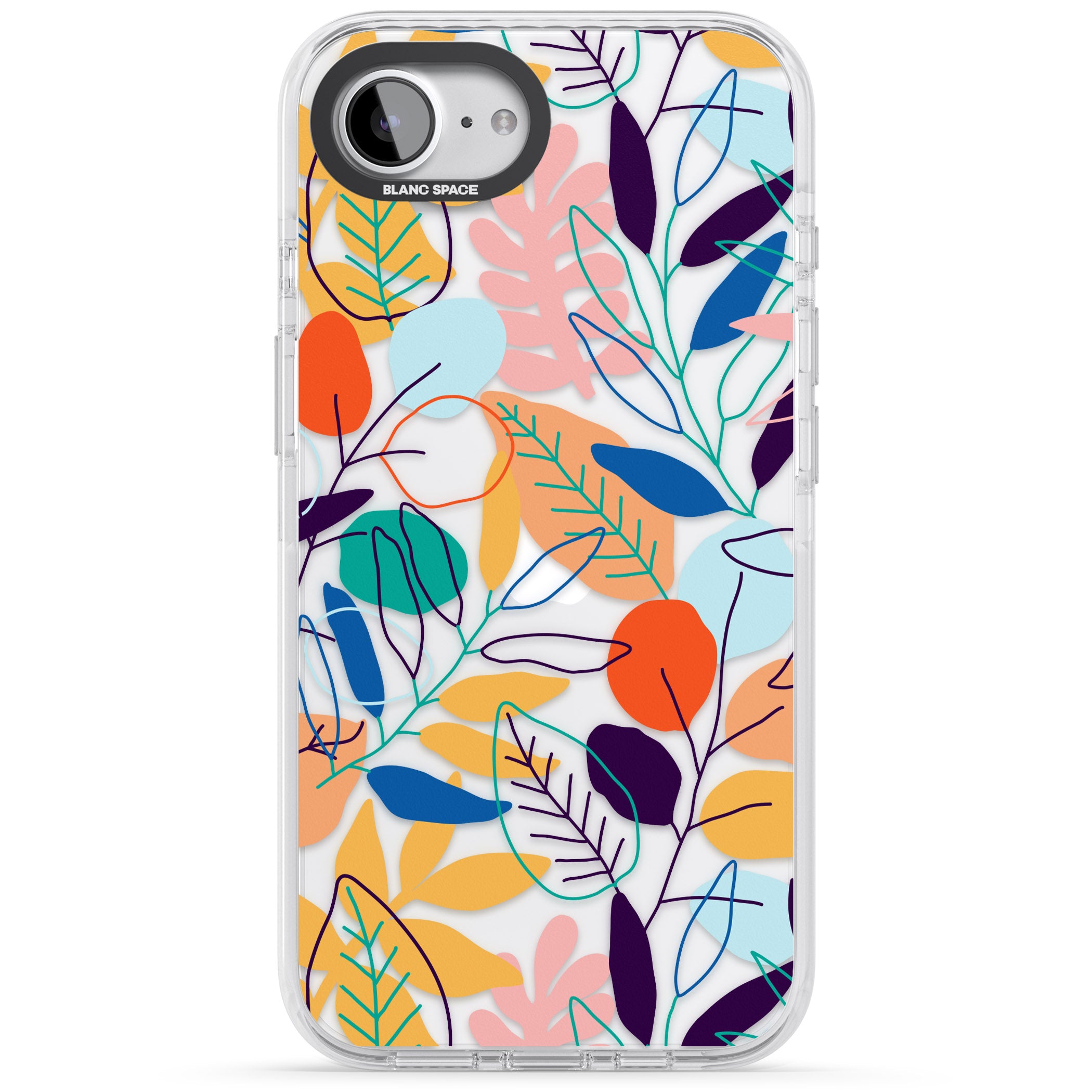 Abstract Line Drawn Leaves