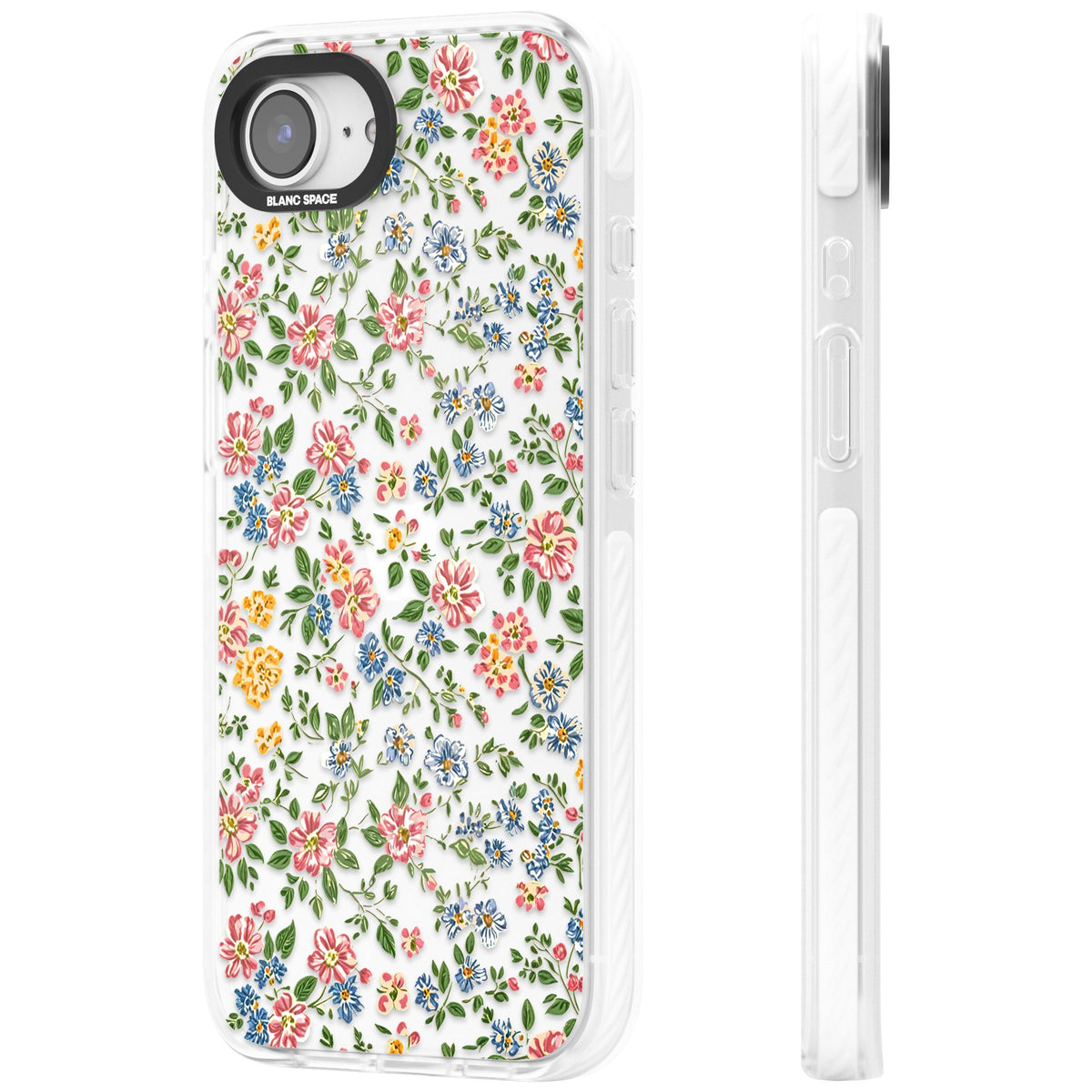 Soft Meadow iPhone 16e / iPhone 17e Impact Clear Phone Case side