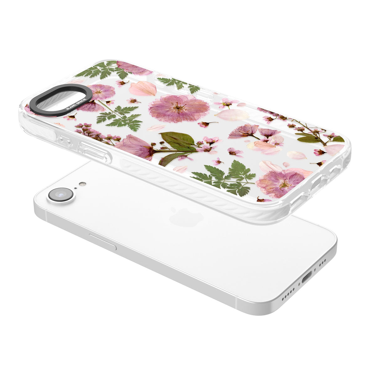 Blossom Bouquet iPhone 16e / iPhone 17e Impact Clear Phone Case angled