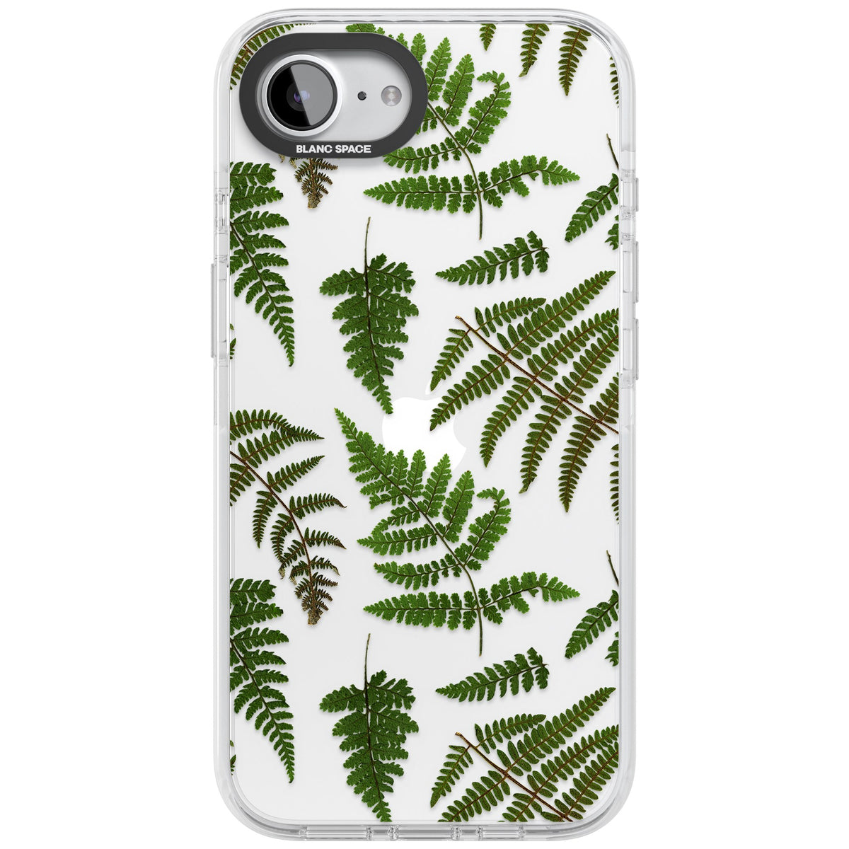 Leafy Ferns iPhone 16e / iPhone 17e Impact Clear Phone Case front