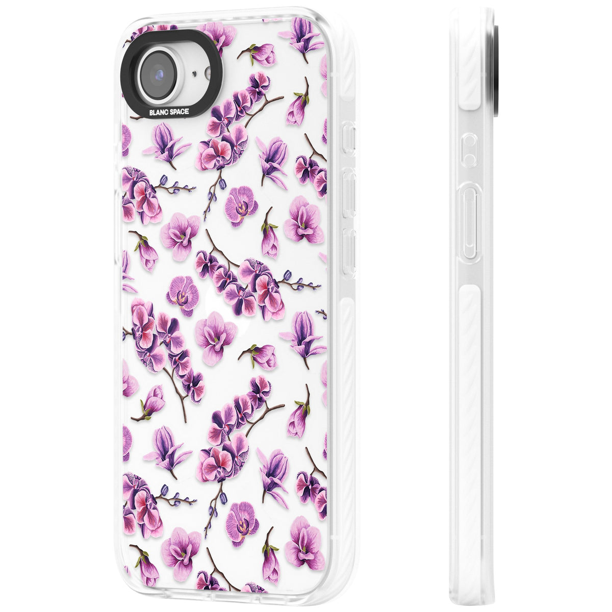Soft Bloom iPhone 16e / iPhone 17e Impact Clear Phone Case side