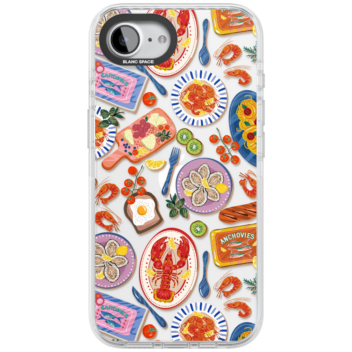 Coastal Spread iPhone 16e / iPhone 17e Impact Clear Phone Case front