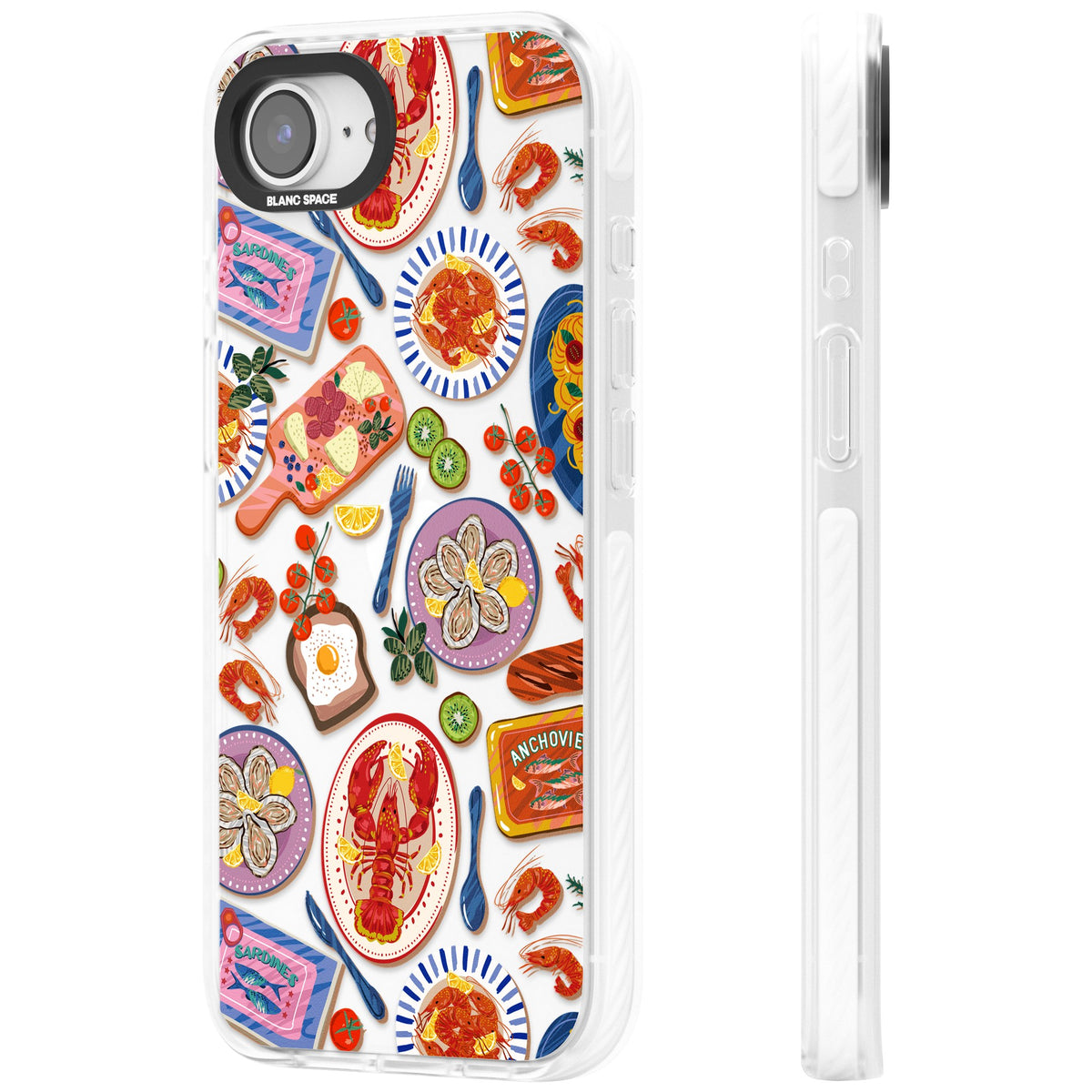 Coastal Spread iPhone 16e / iPhone 17e Impact Clear Phone Case side