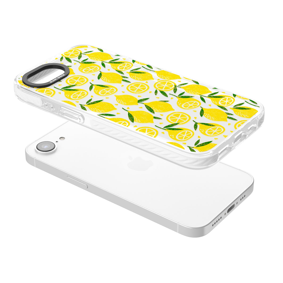 Lemon Delight iPhone 16e / iPhone 17e Impact Clear Phone Case angled