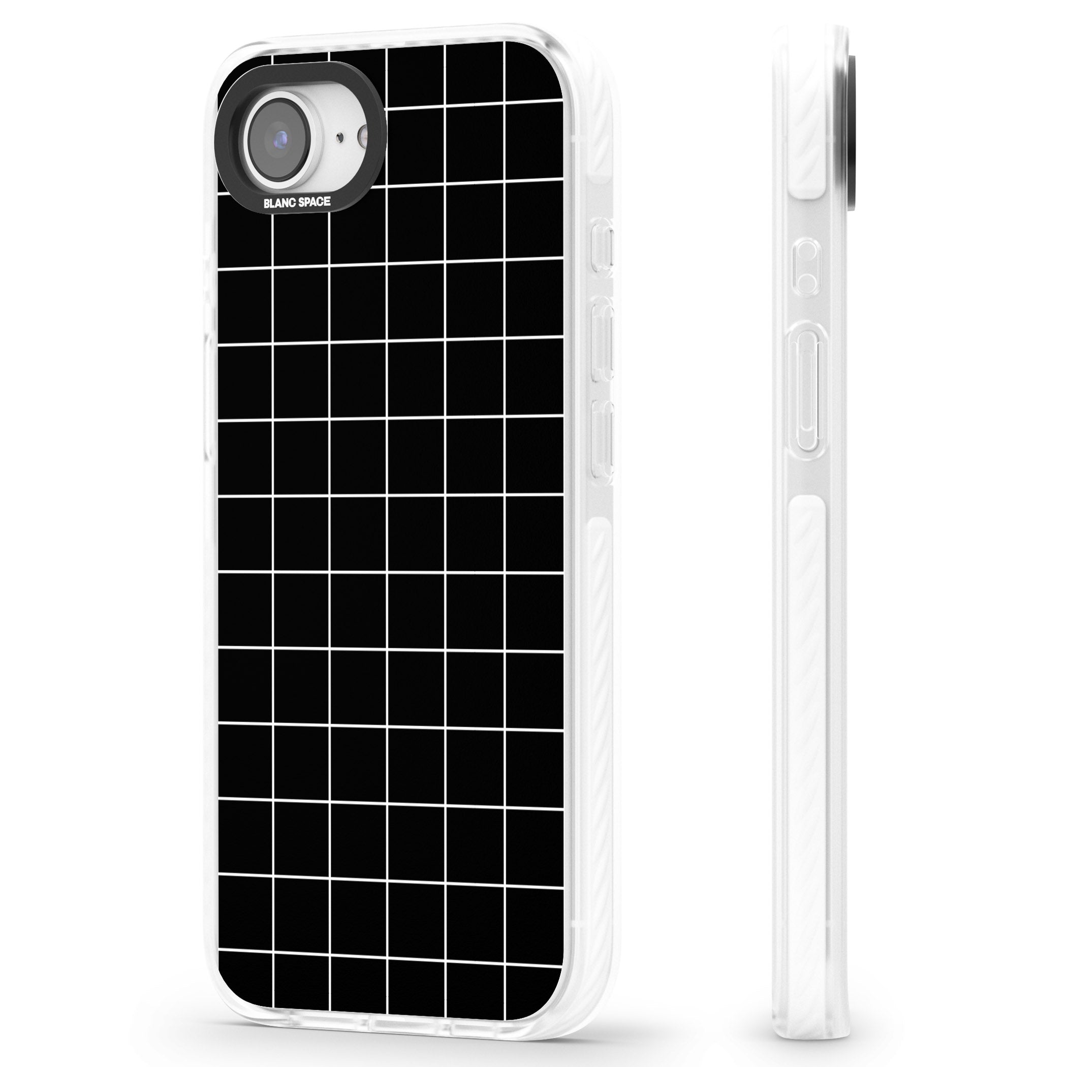 Minimalist Grid Pattern Black