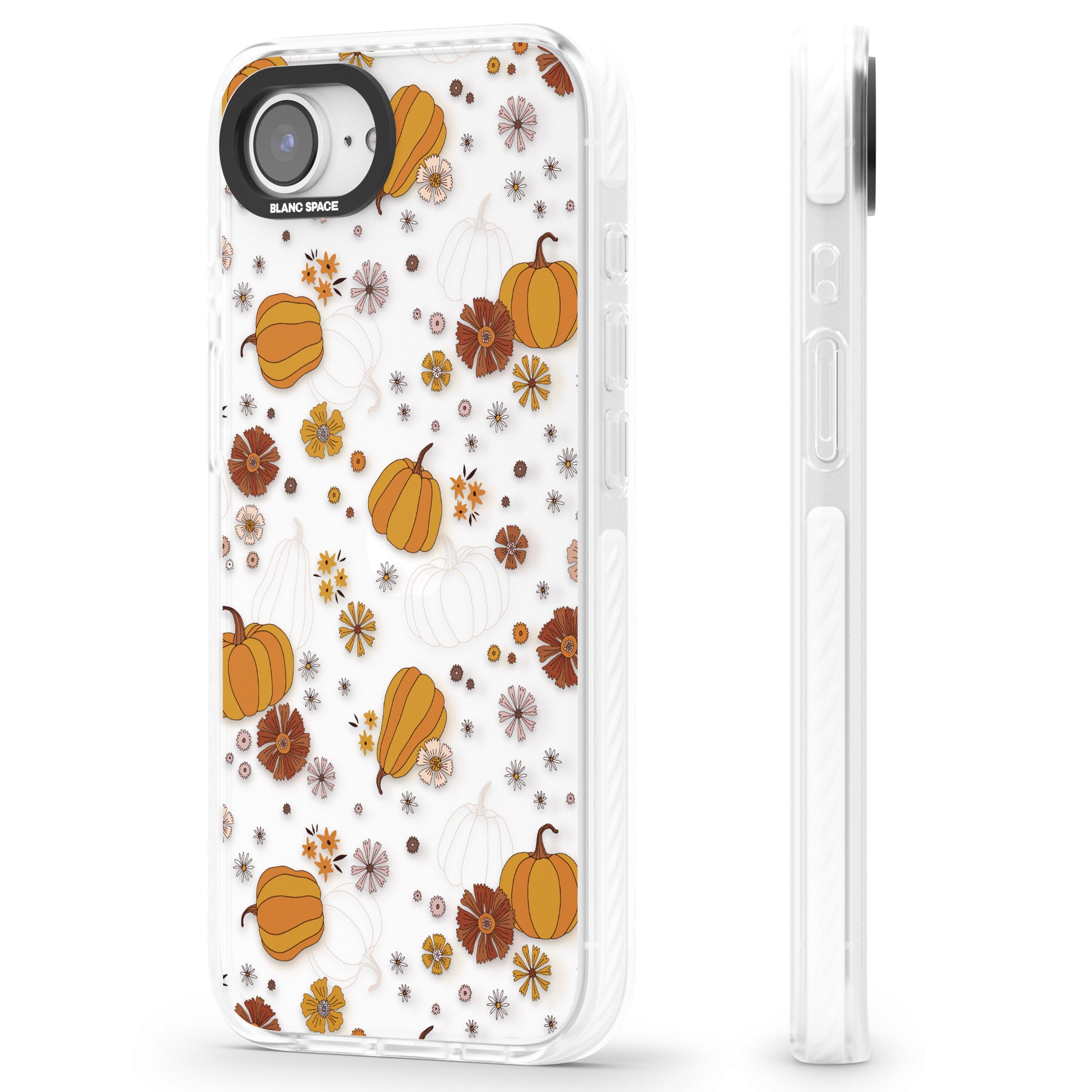 Halloween Pumpkins And Flowers