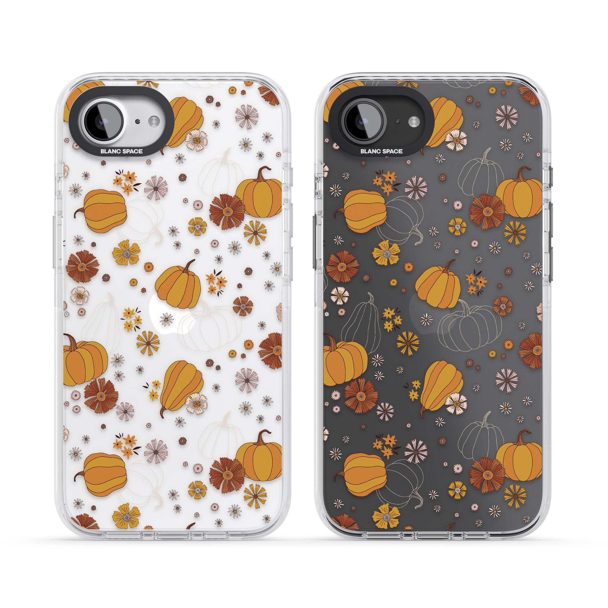 Halloween Pumpkins And Flowers