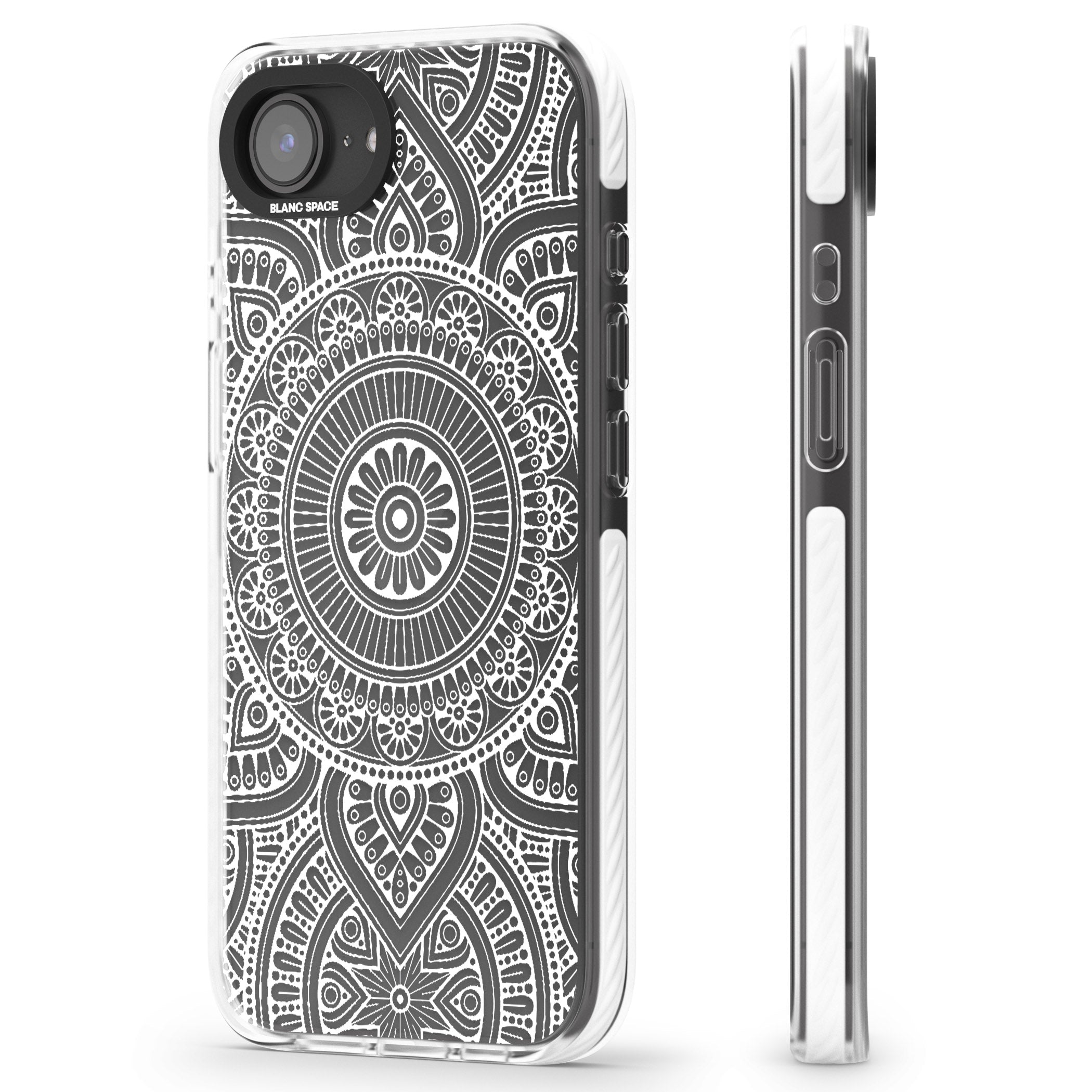 White Henna Flower Wheel