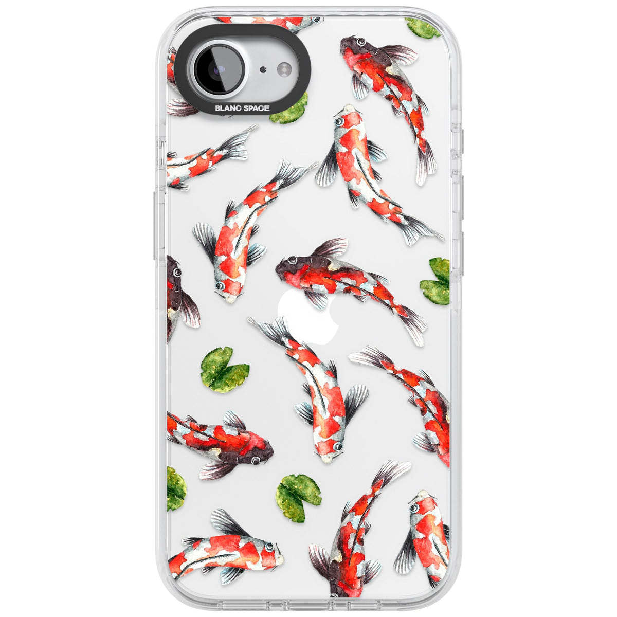 Koi Fish In Watercolour iPhone 16e / iPhone 17e Impact Clear Phone Case front