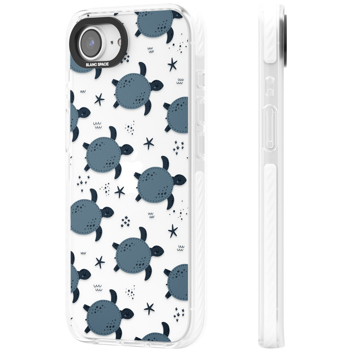 Turtle Voyage iPhone 16e / iPhone 17e Impact Clear Phone Case side