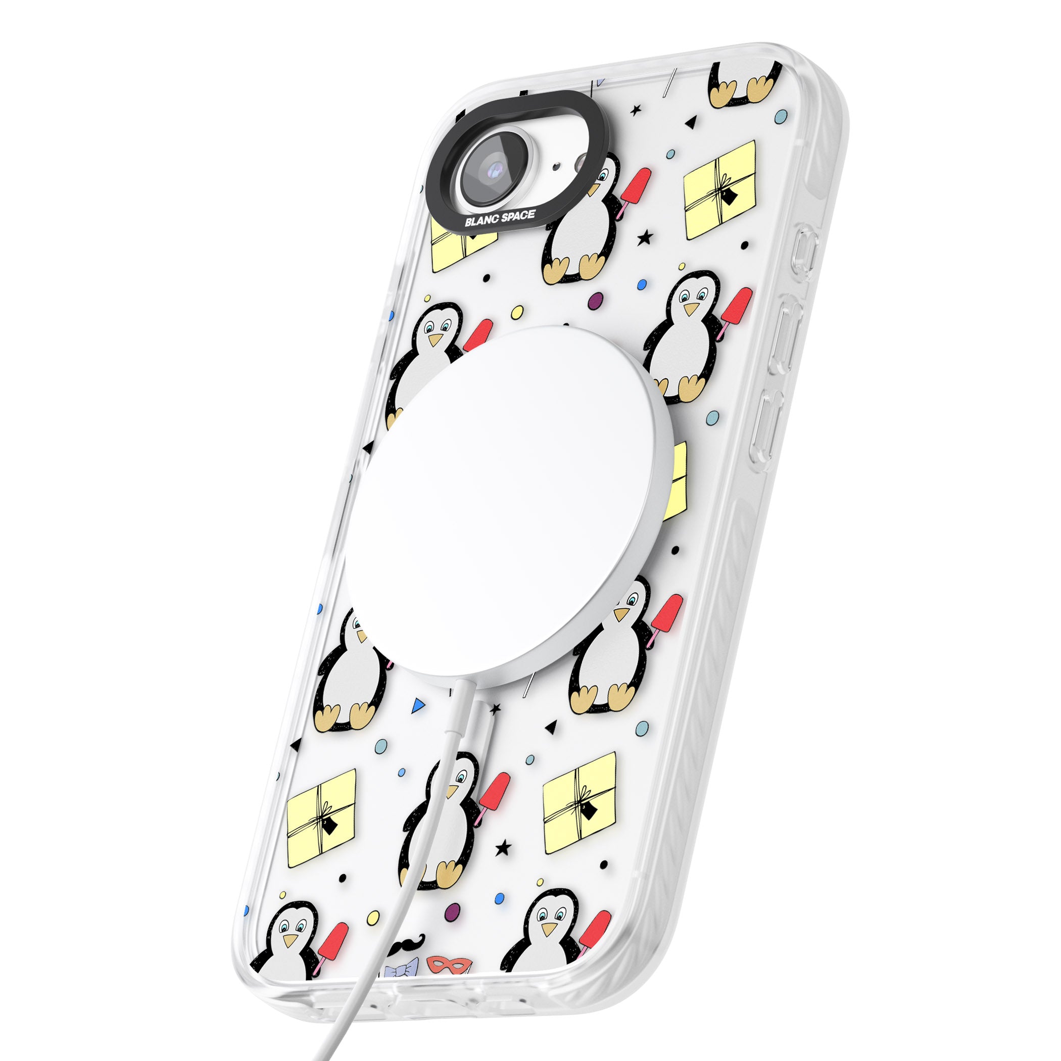 Cute Penguin Pattern Clear
