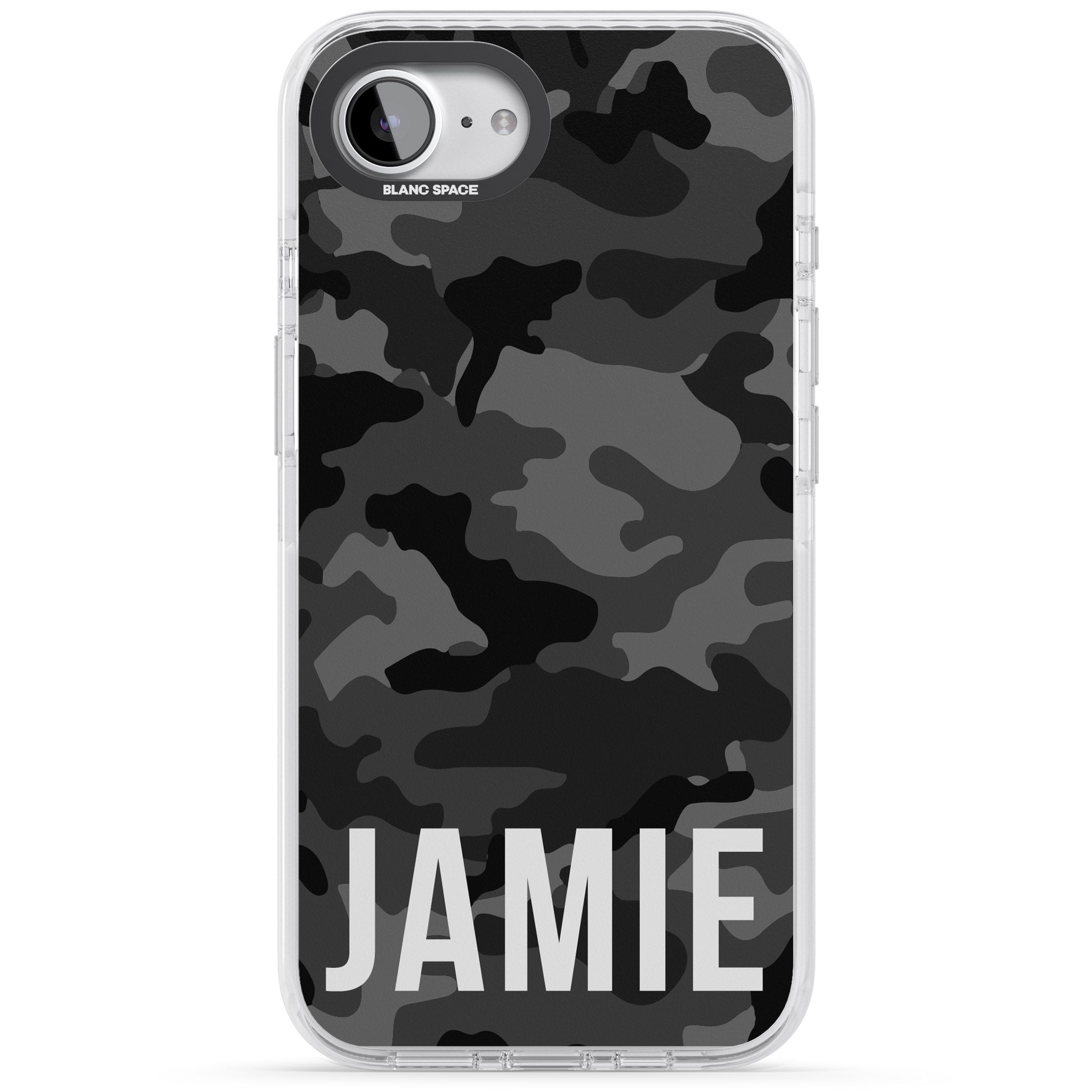 Personalised Black Camo Name Horizontal