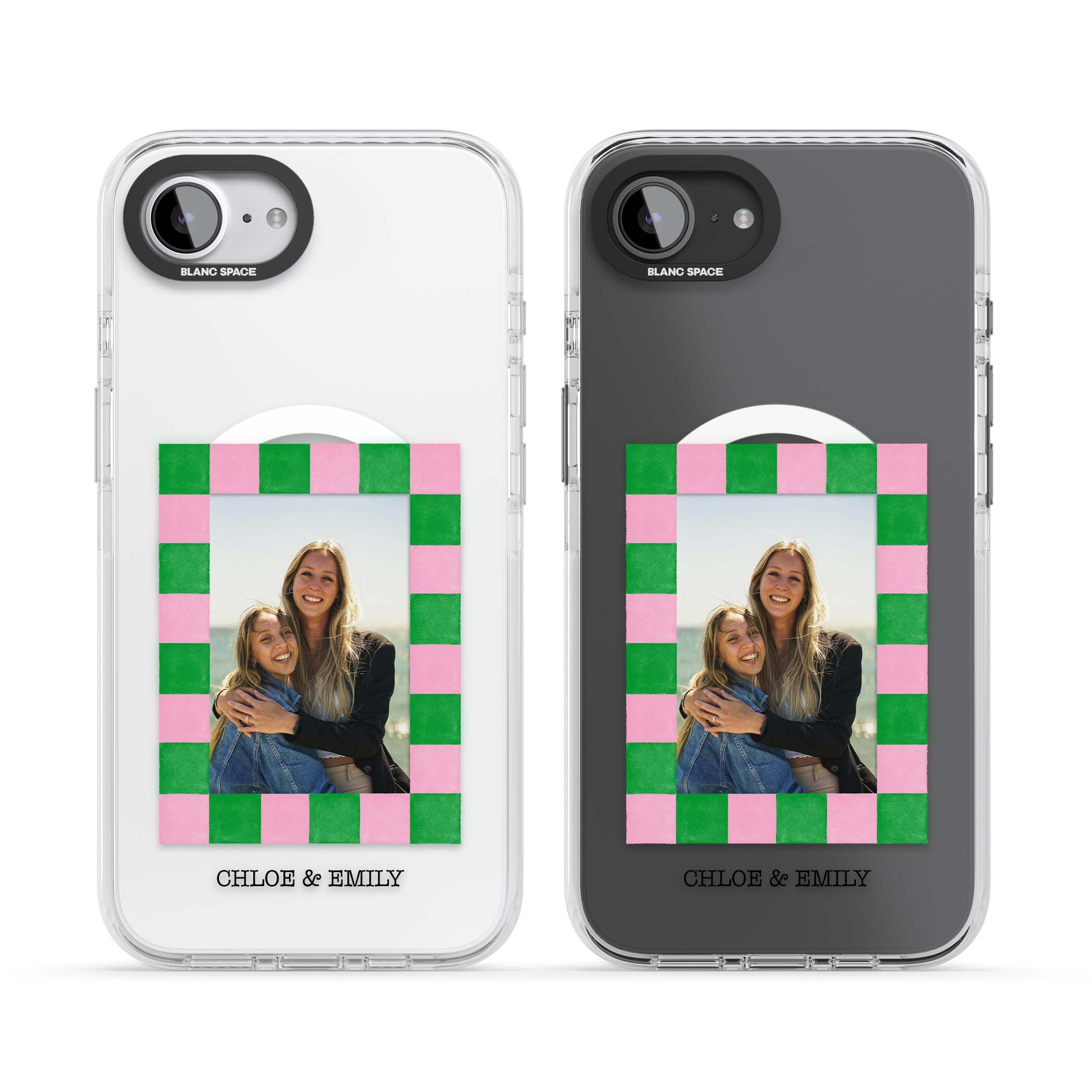 Riviera Check Photo cute iPhone case | Impact Magsafe case for iPhone 16e, iPhone 17e