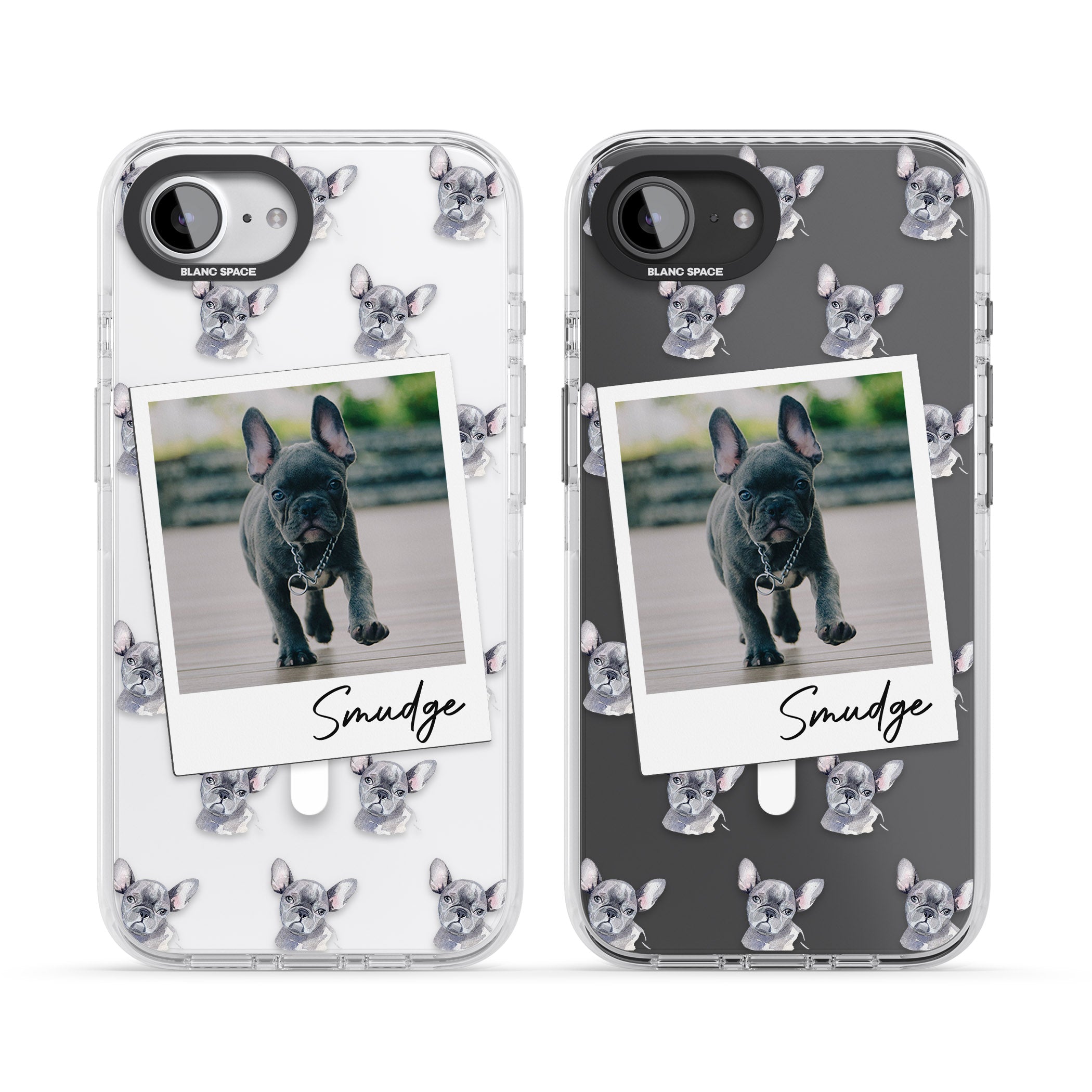 Personalised Grey French Bulldog Instant Camera Photo