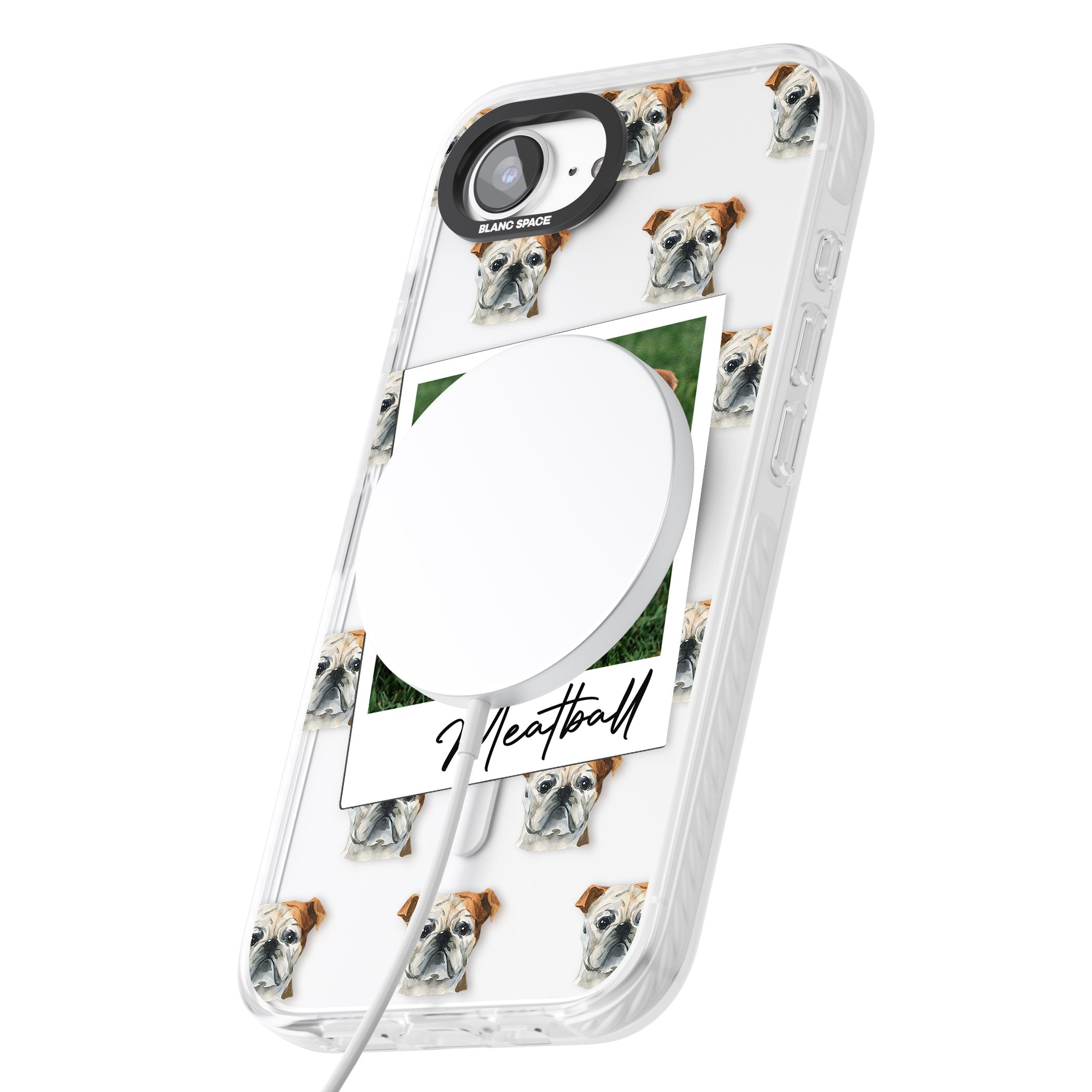 Personalised English Bulldog Instant Camera Photo