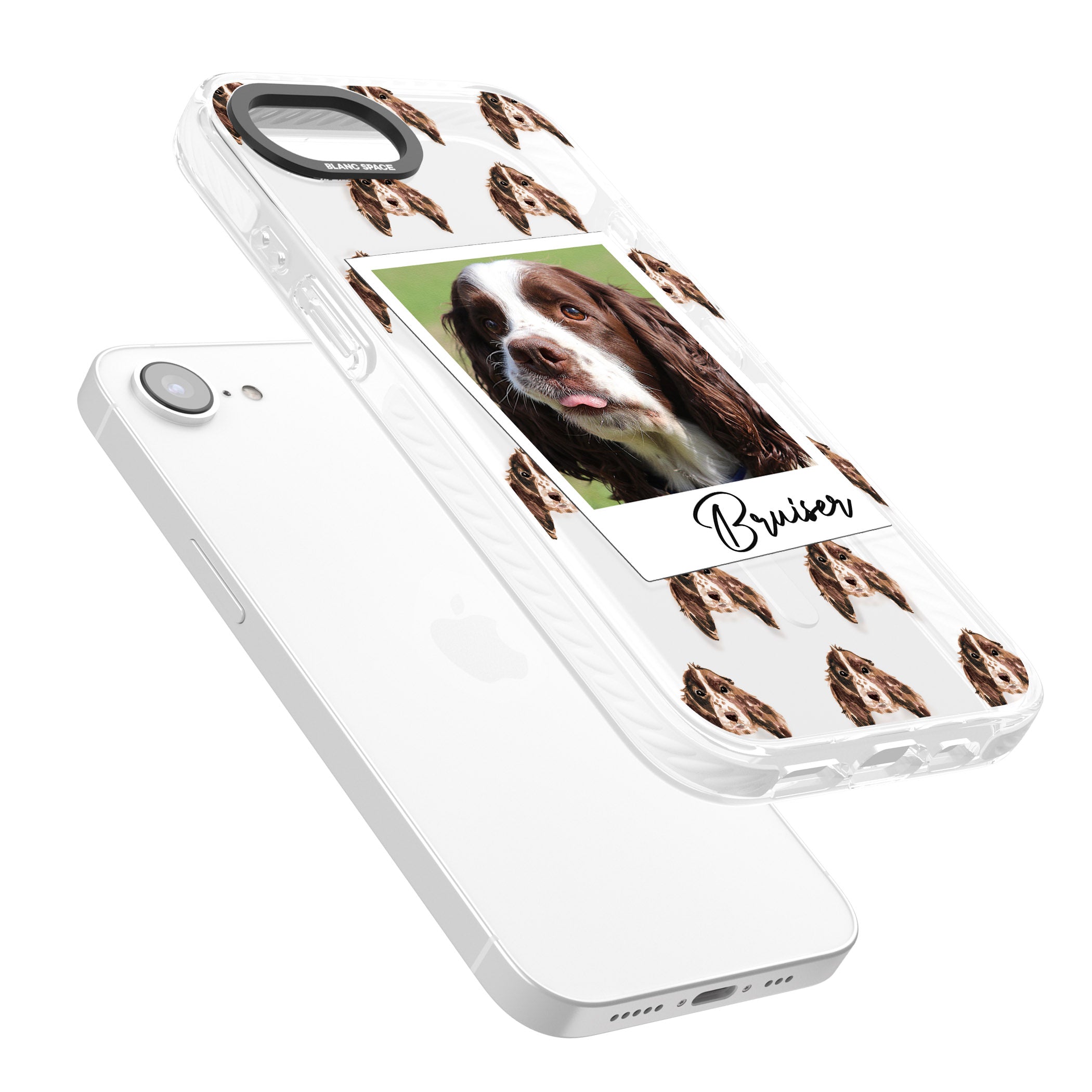 Personalised Springer Spaniel Instant Camera Photo