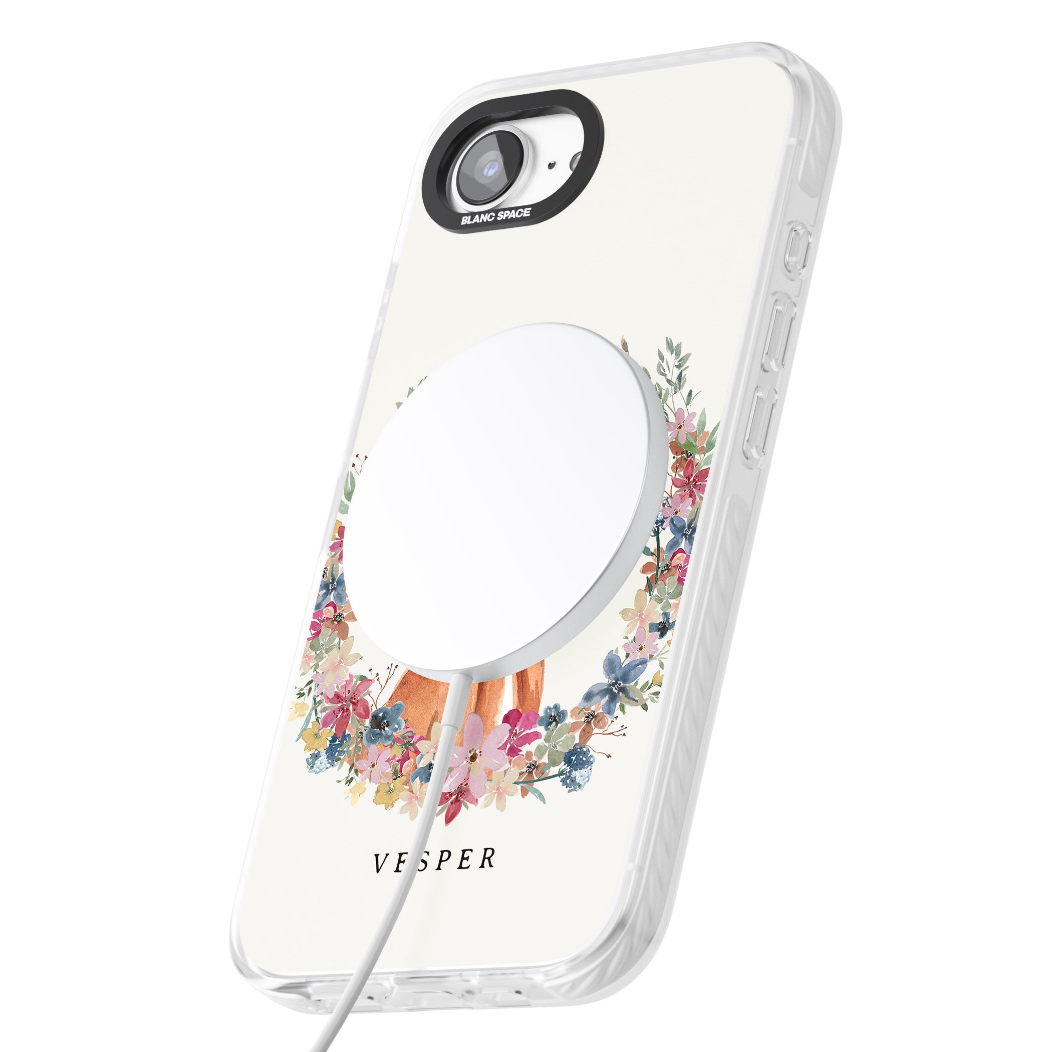 Personalised Hungarian Vizsla Floral Portrait