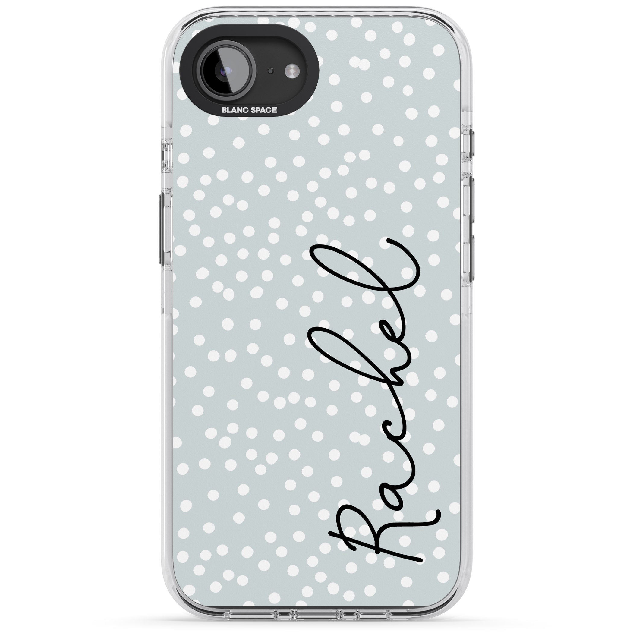 Personalised Vertical Cursive & Dots