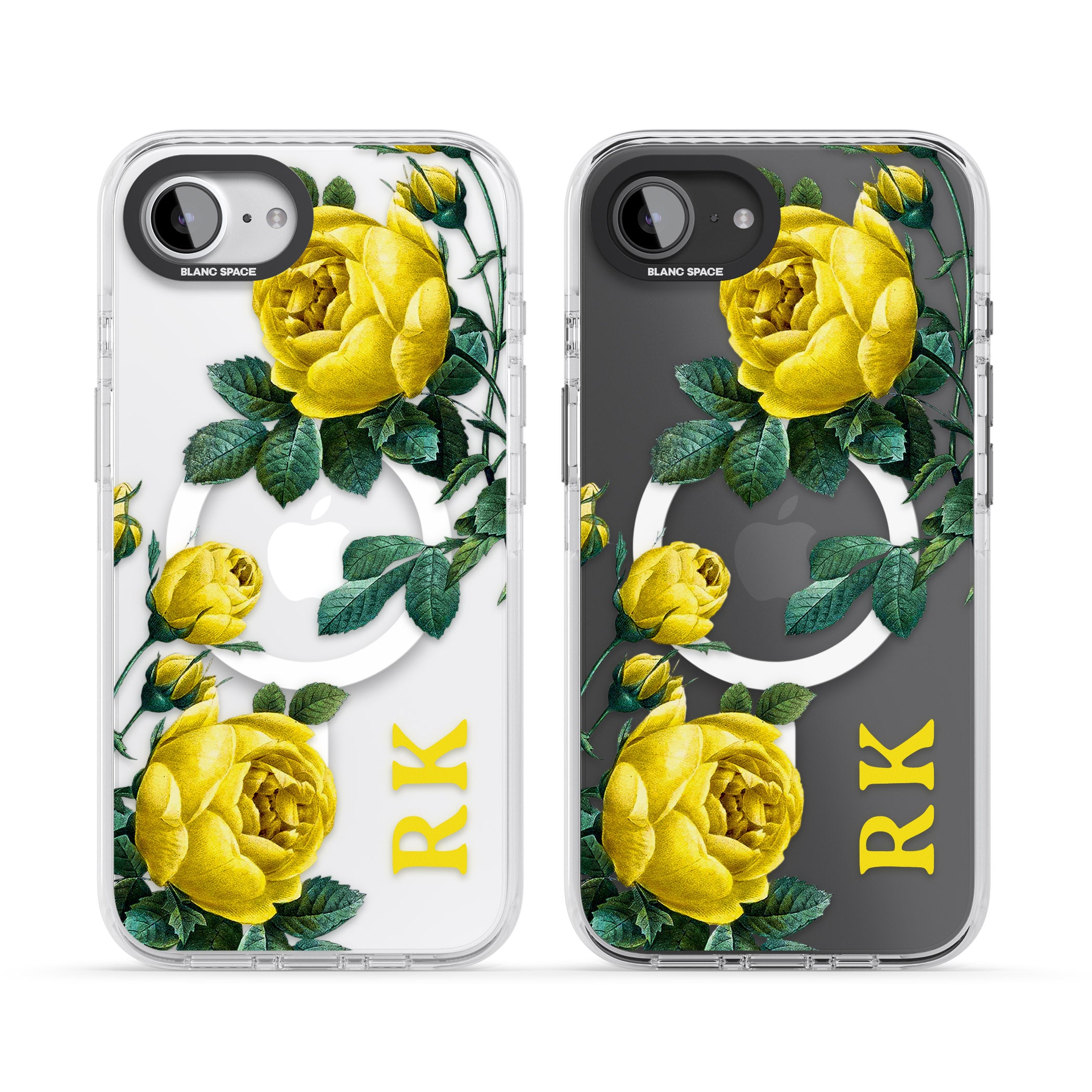 Personalised Vintage Floral Yellow Roses