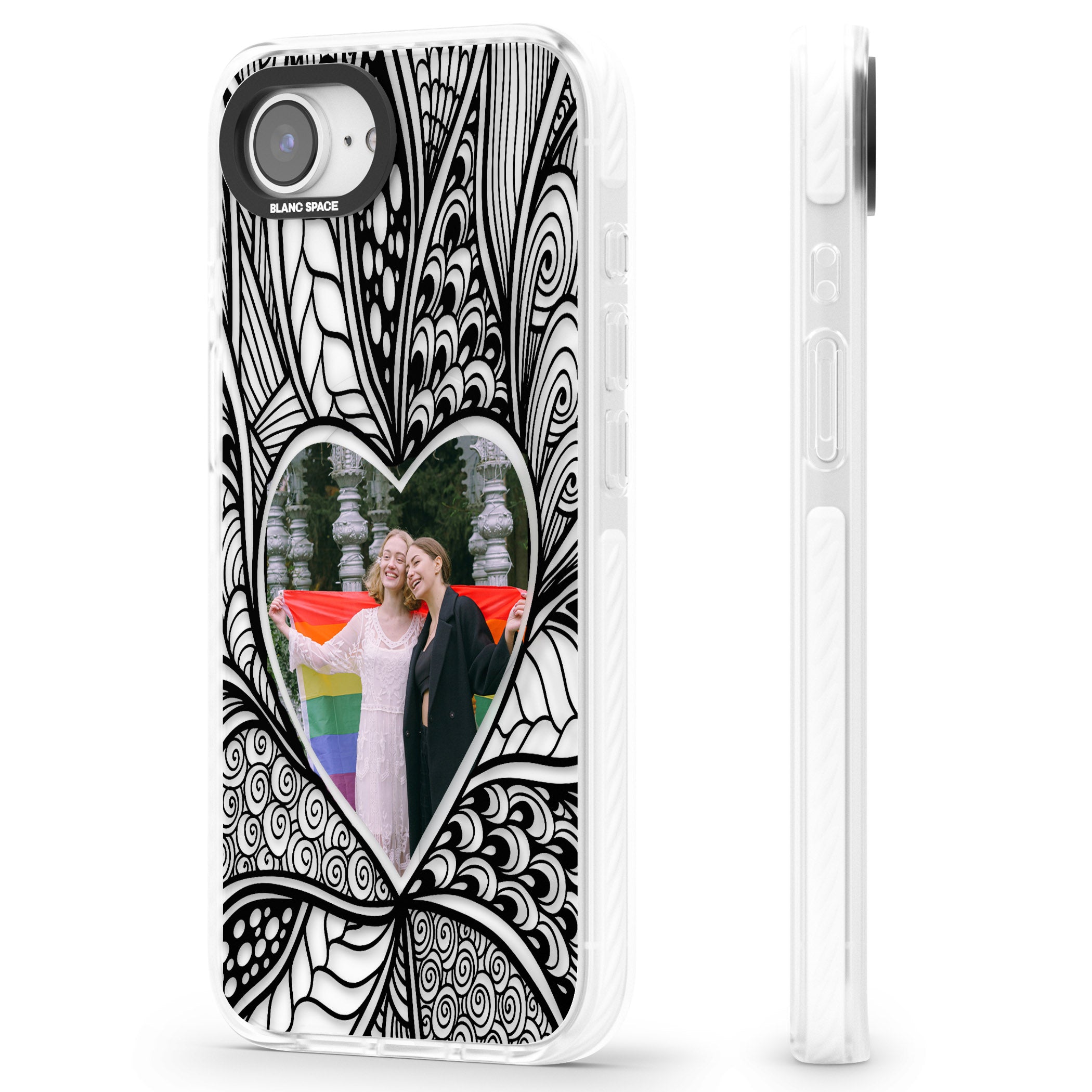 Personalised Henna Heart Photo Case