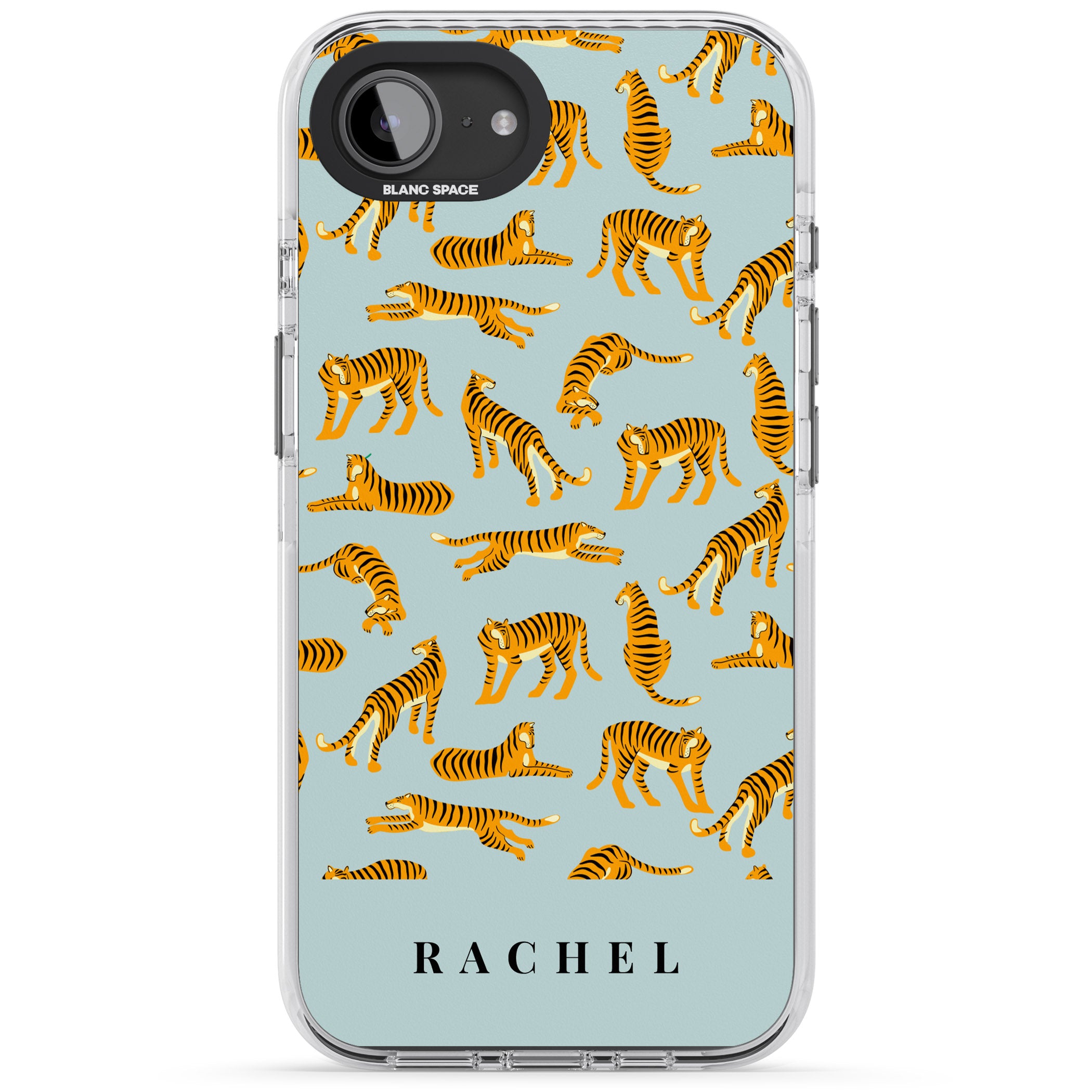 Personalised Turquoise Tiger Pattern