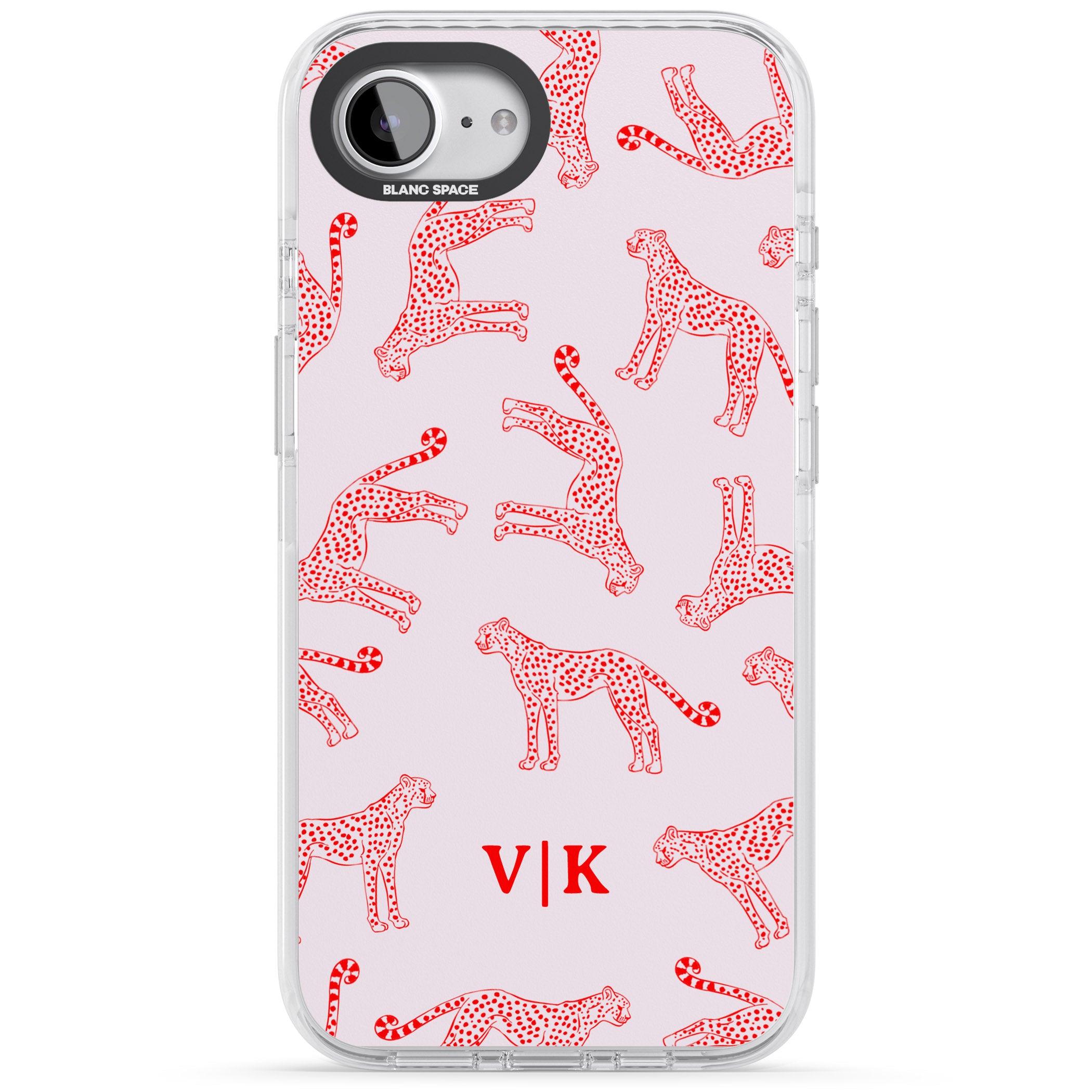Personalised Red & Pink Cheetah