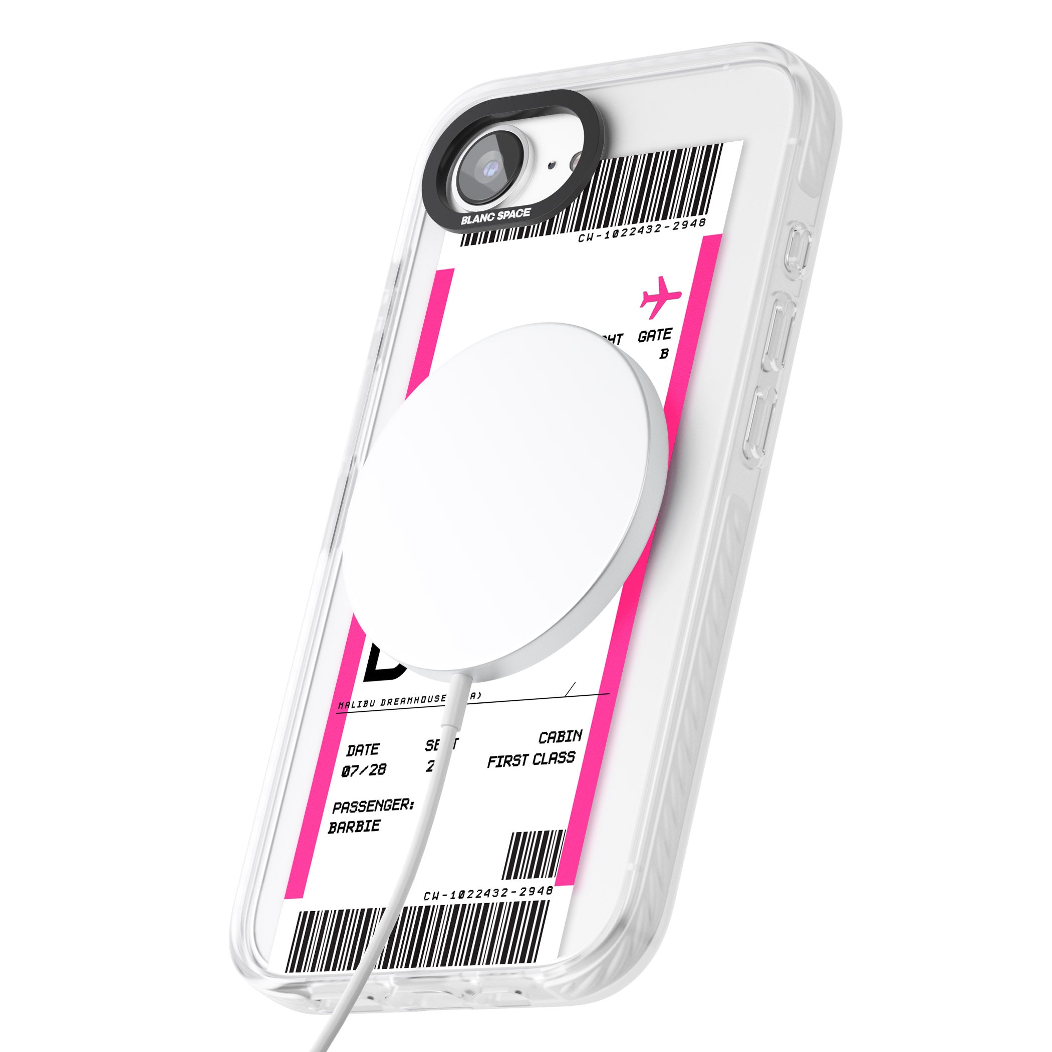 Personalised Pink Malibu Boarding Pass
