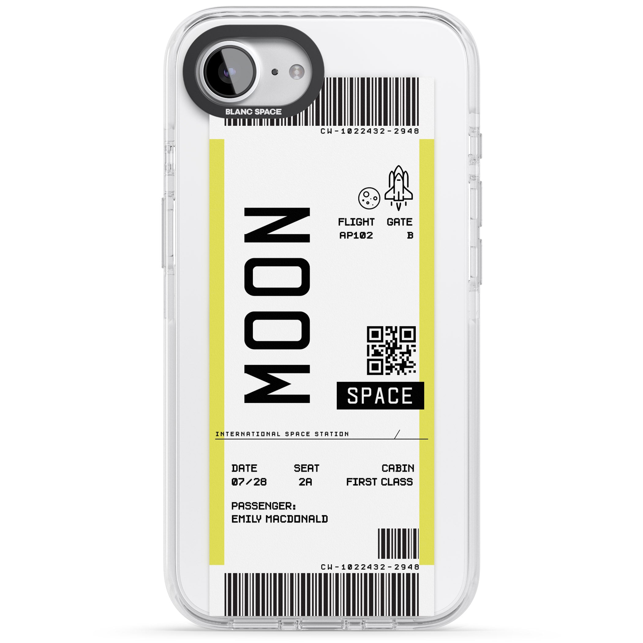 Personalised Moon Travel Ticket