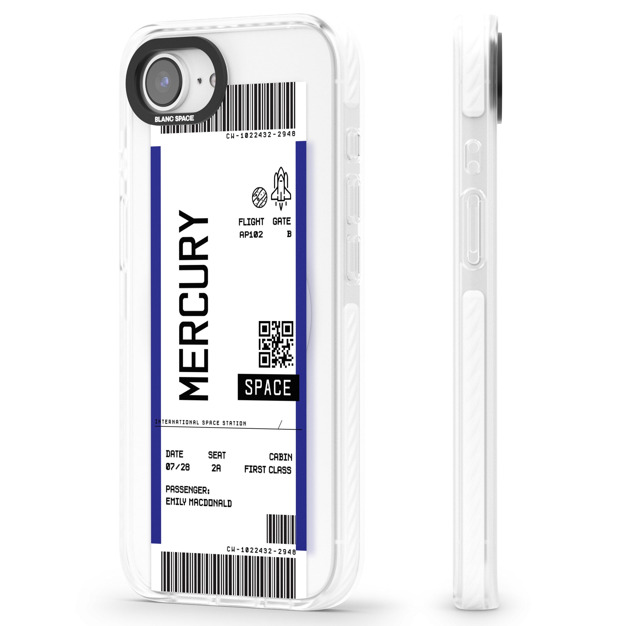 Personalised Mercury Travel Ticket