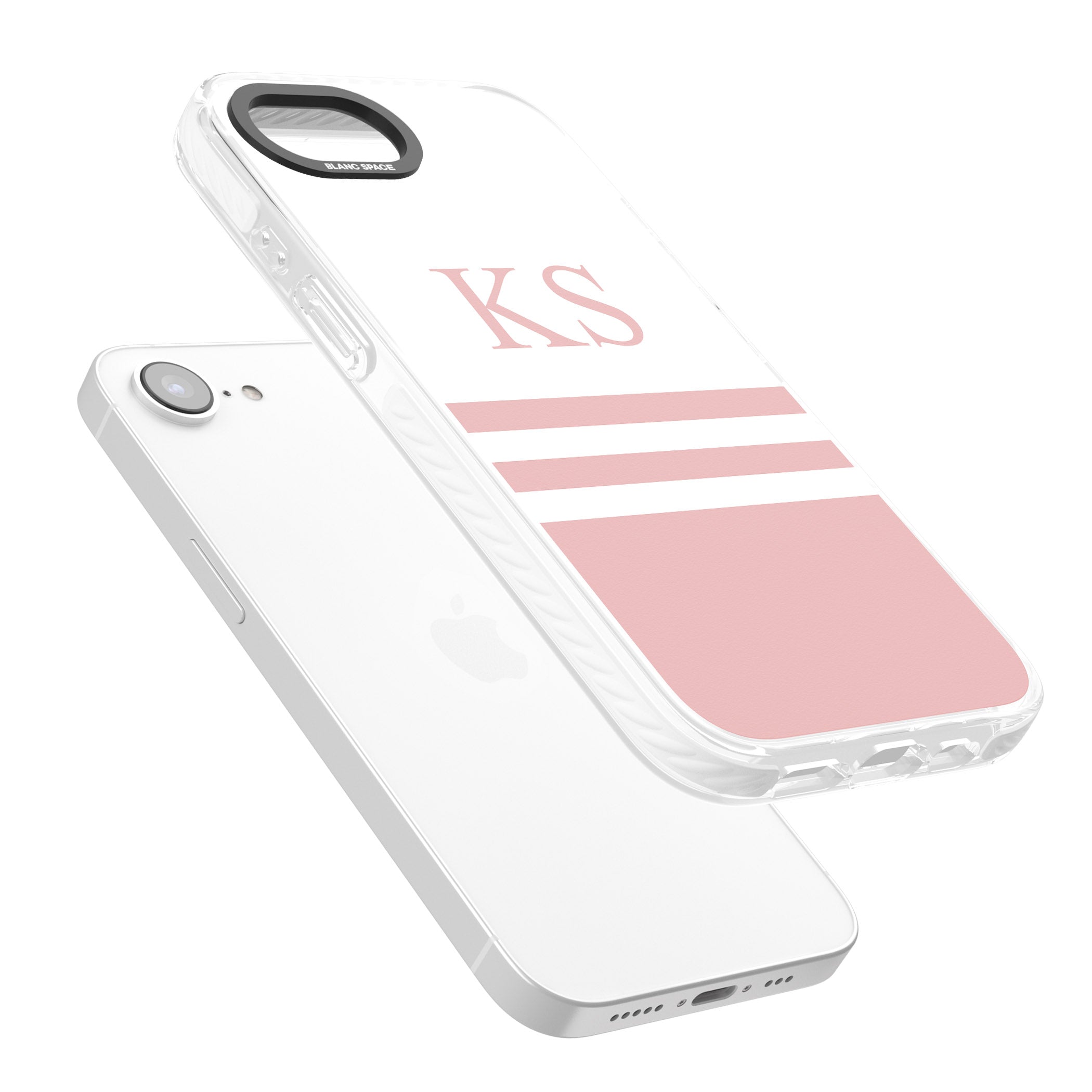 Personalised Pink Stripes & Initials