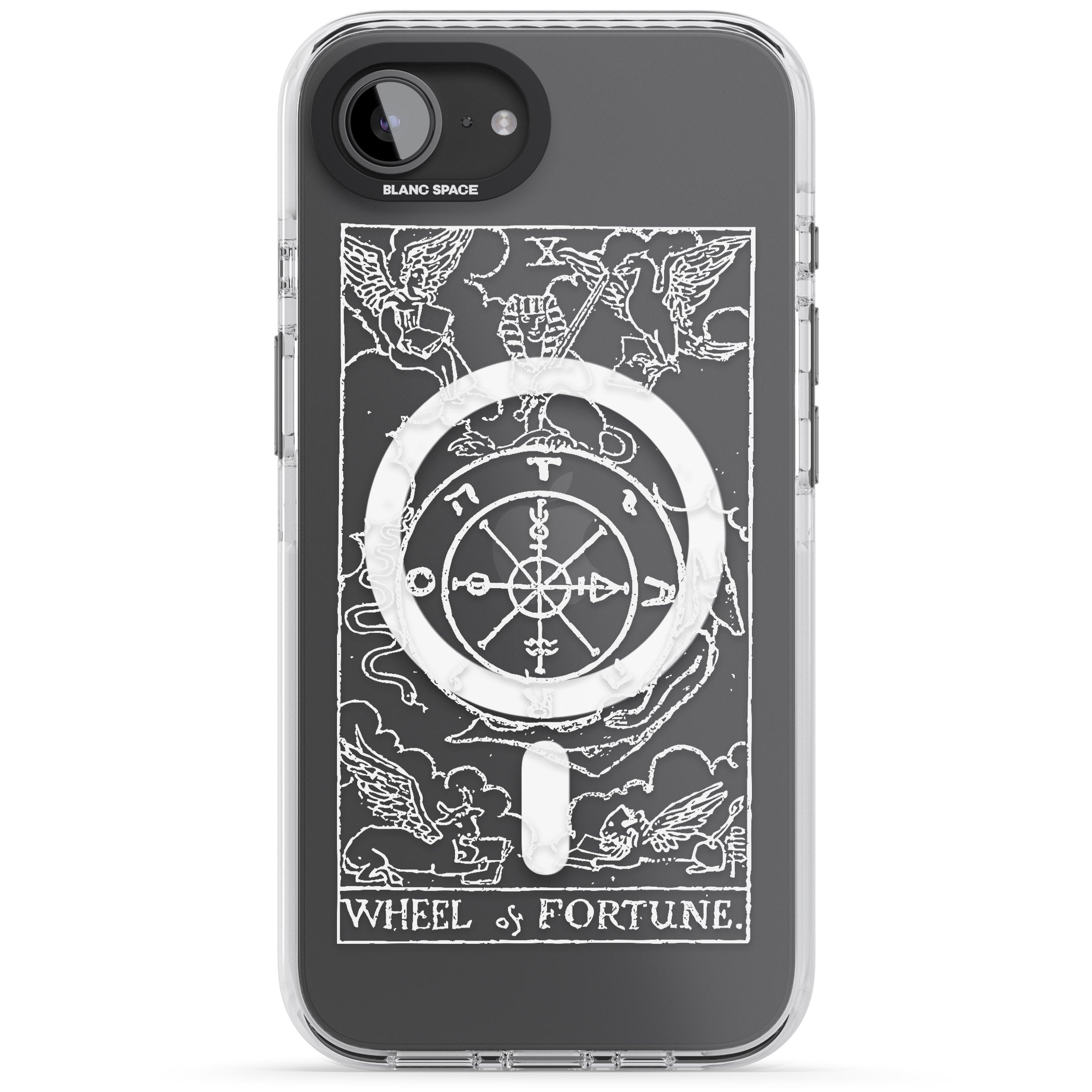 Personalised Wheel Of Fortune Tarot Card (White)
