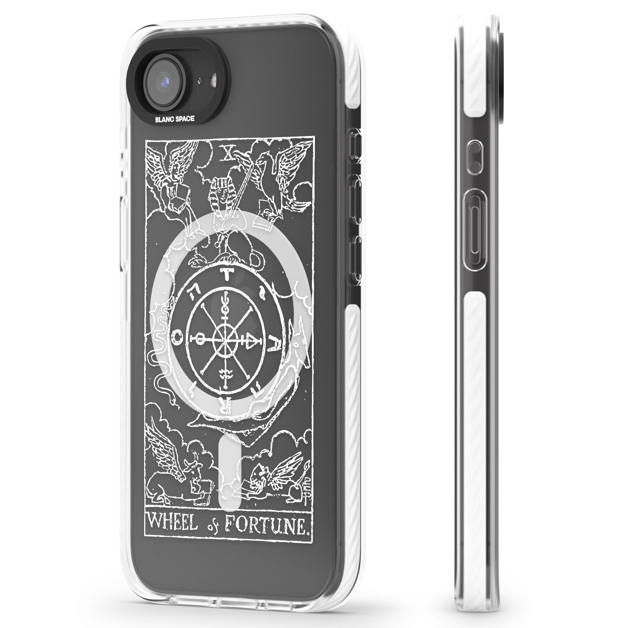 Personalised Wheel Of Fortune Tarot Card (White)