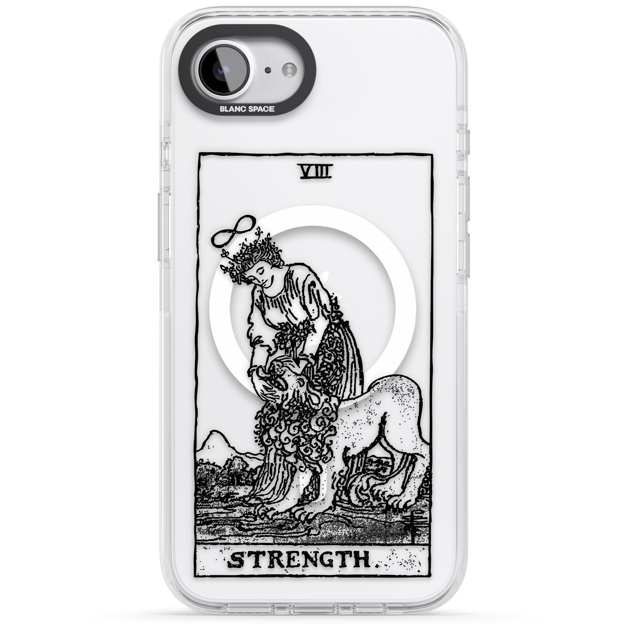 Personalised Strength Tarot Card (Clear)