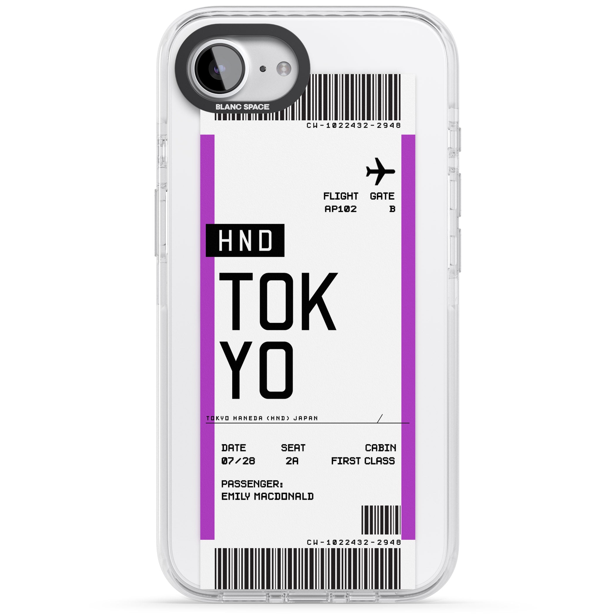 Personalised Tokyo Boarding Pass