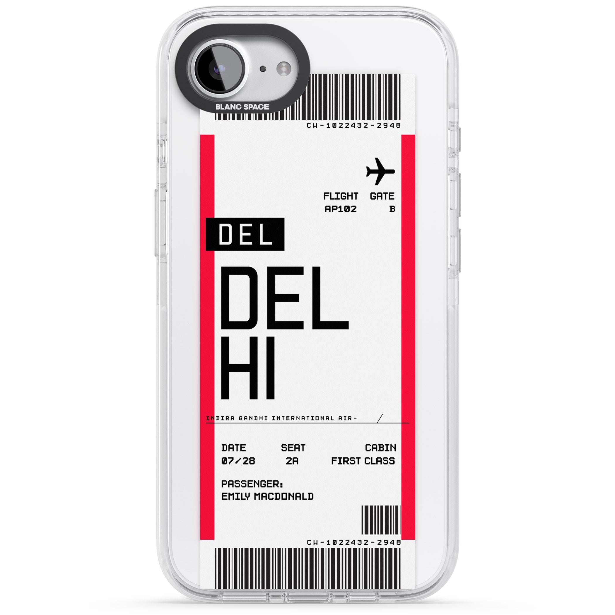 Personalised Delhi Boarding Pass