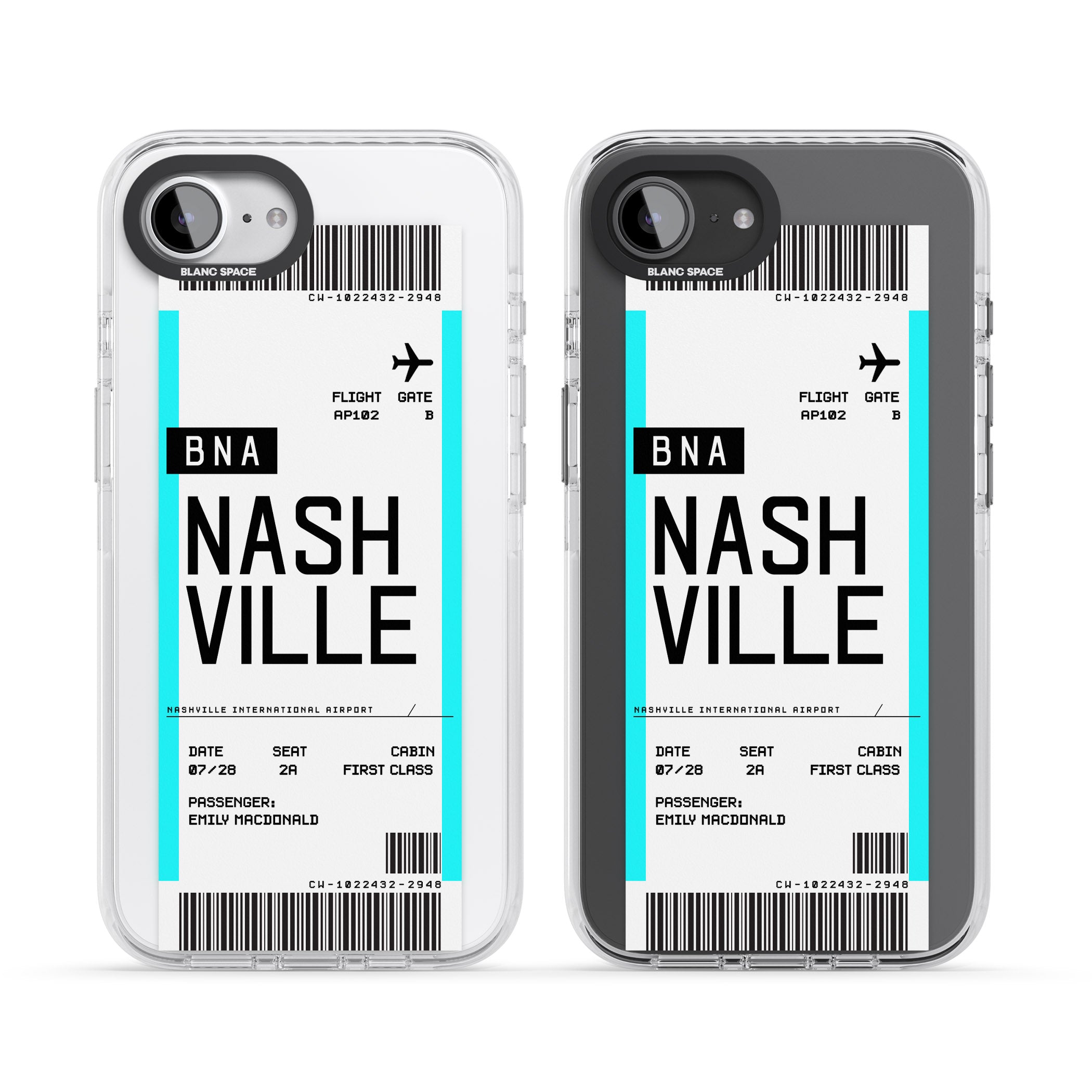 Personalised Nashville Boarding Pass