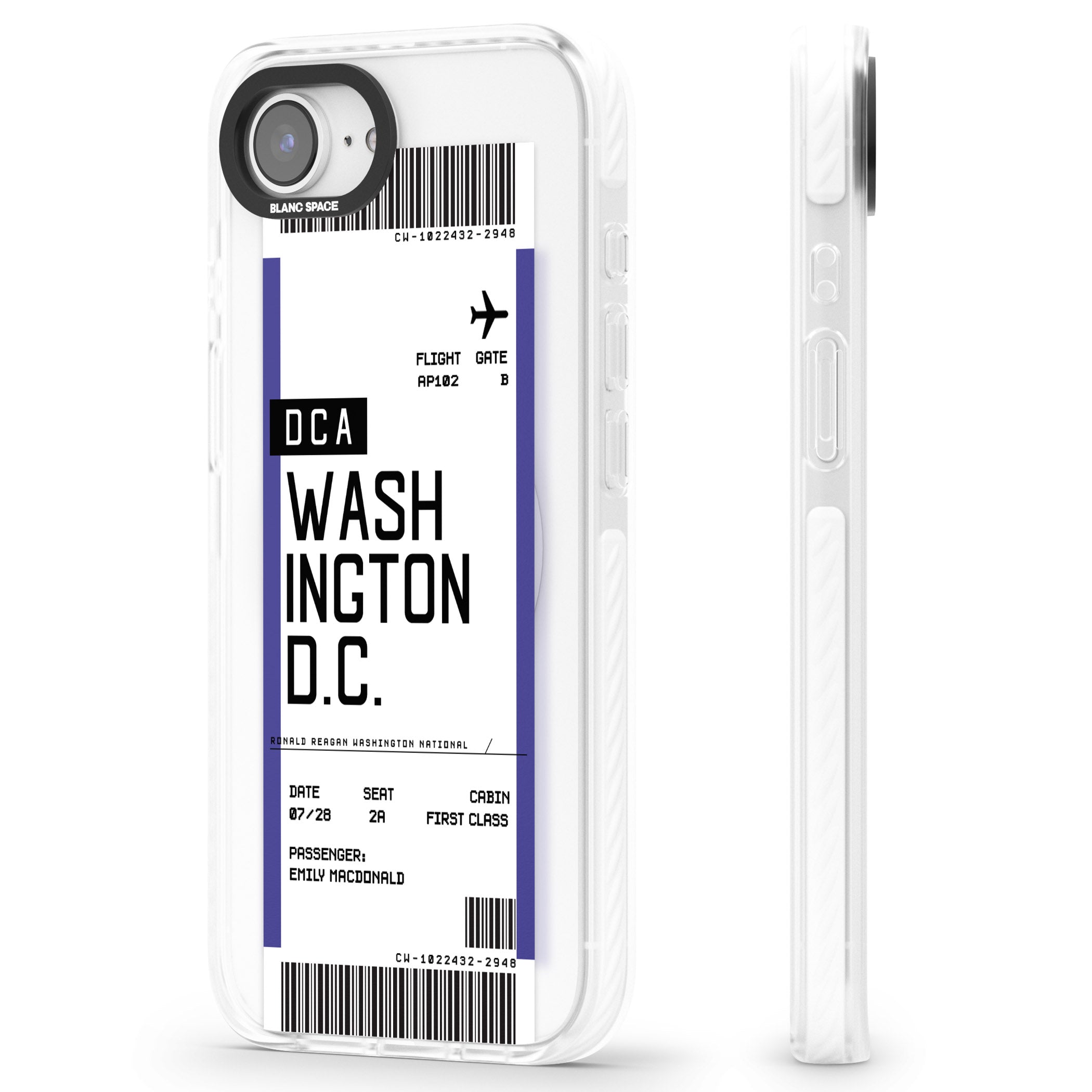 Personalised Washington D.C. Boarding Pass