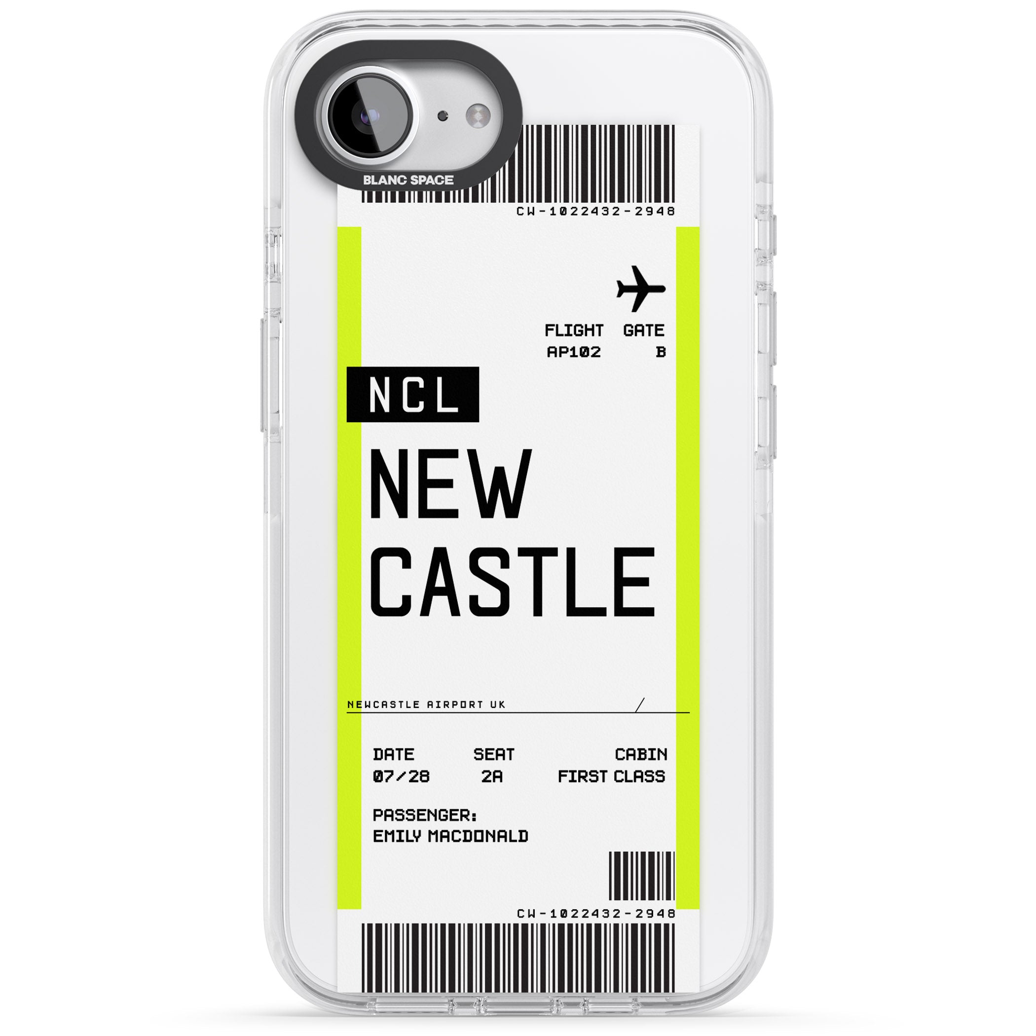 Personalised Newcastle Boarding Pass