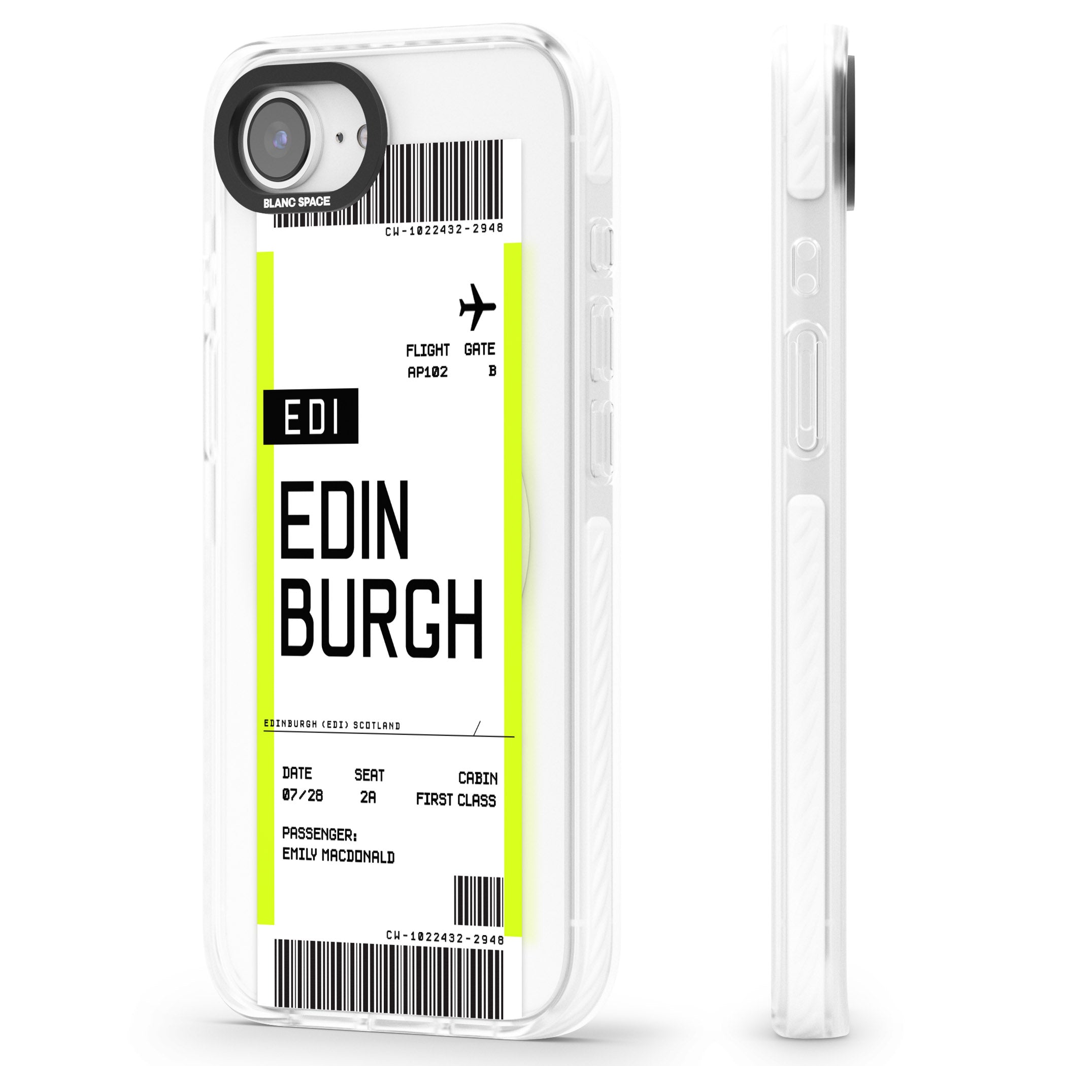 Personalised Edinburgh Boarding Pass