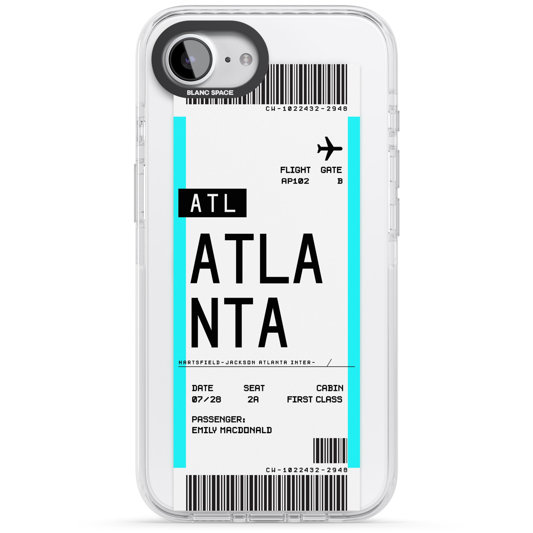 Personalised Atlanta Boarding Pass