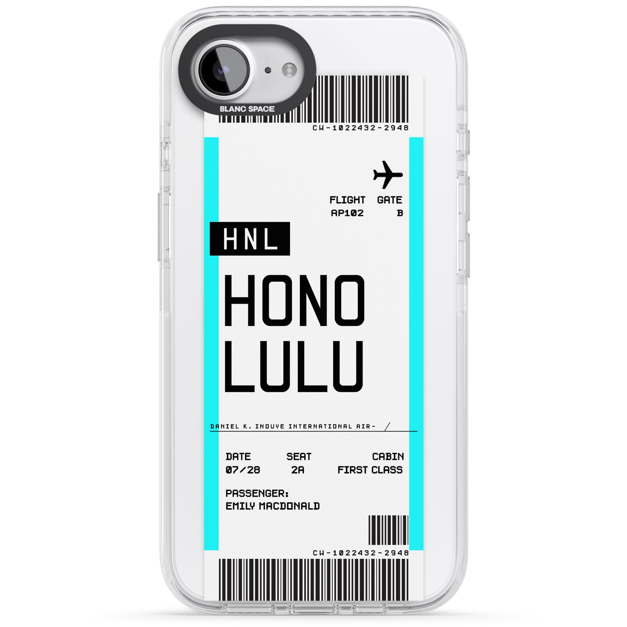Personalised Honolulu Boarding Pass